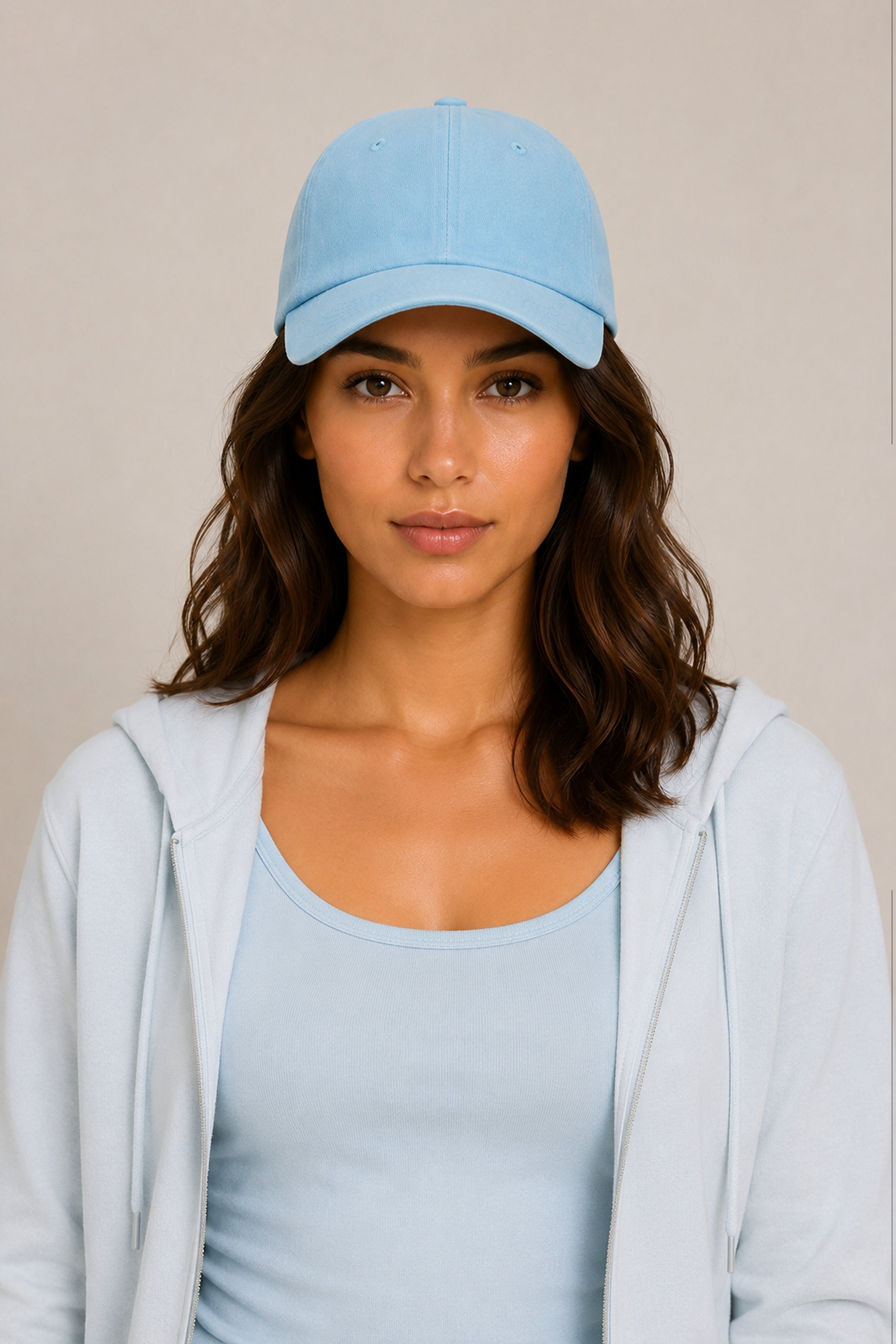 HUSTLE Unisex Light Blue Cap