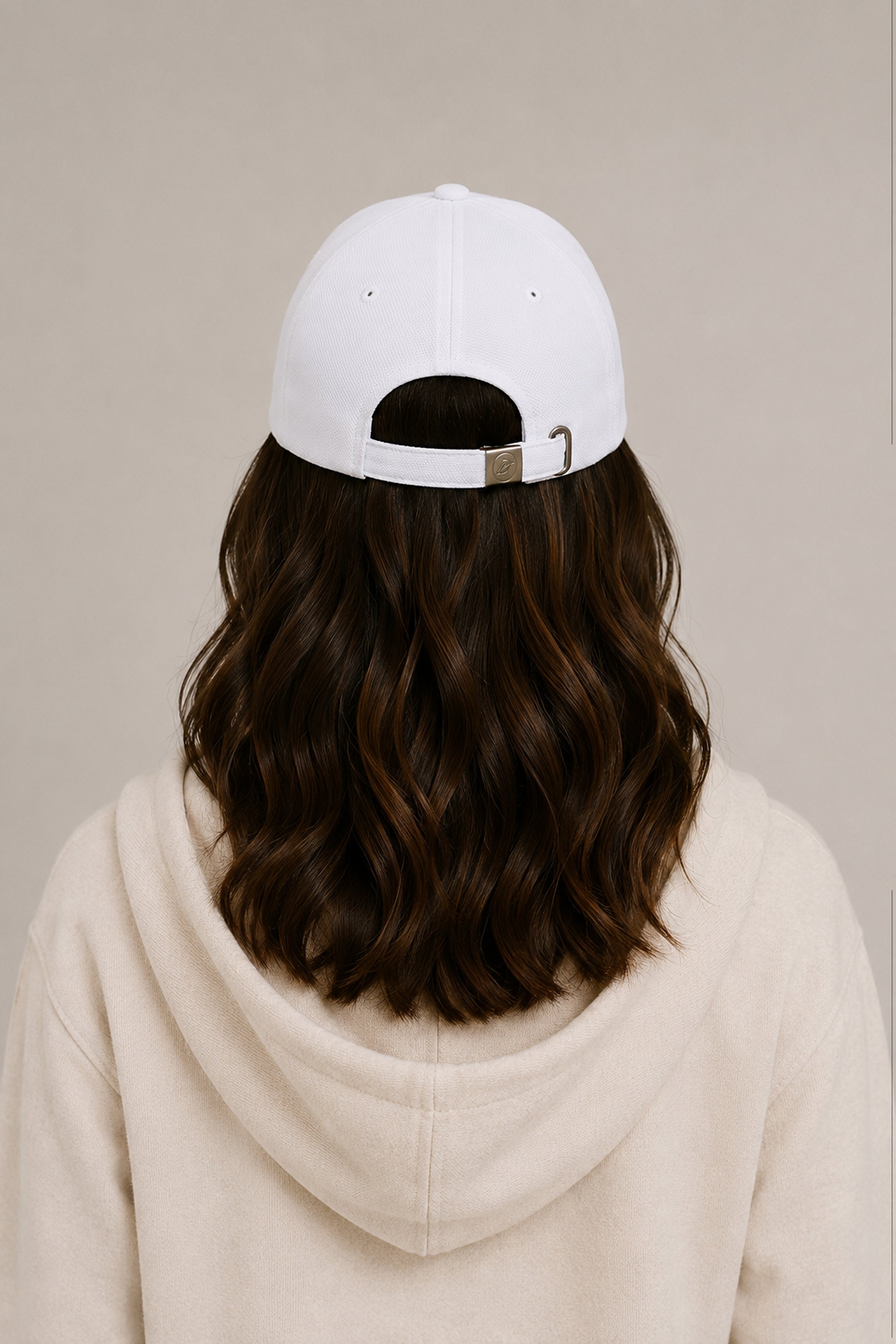 HUSTLE Unisex White Cap