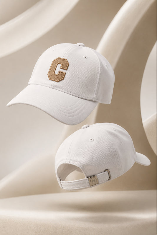 HUSTLE Unisex White Cap