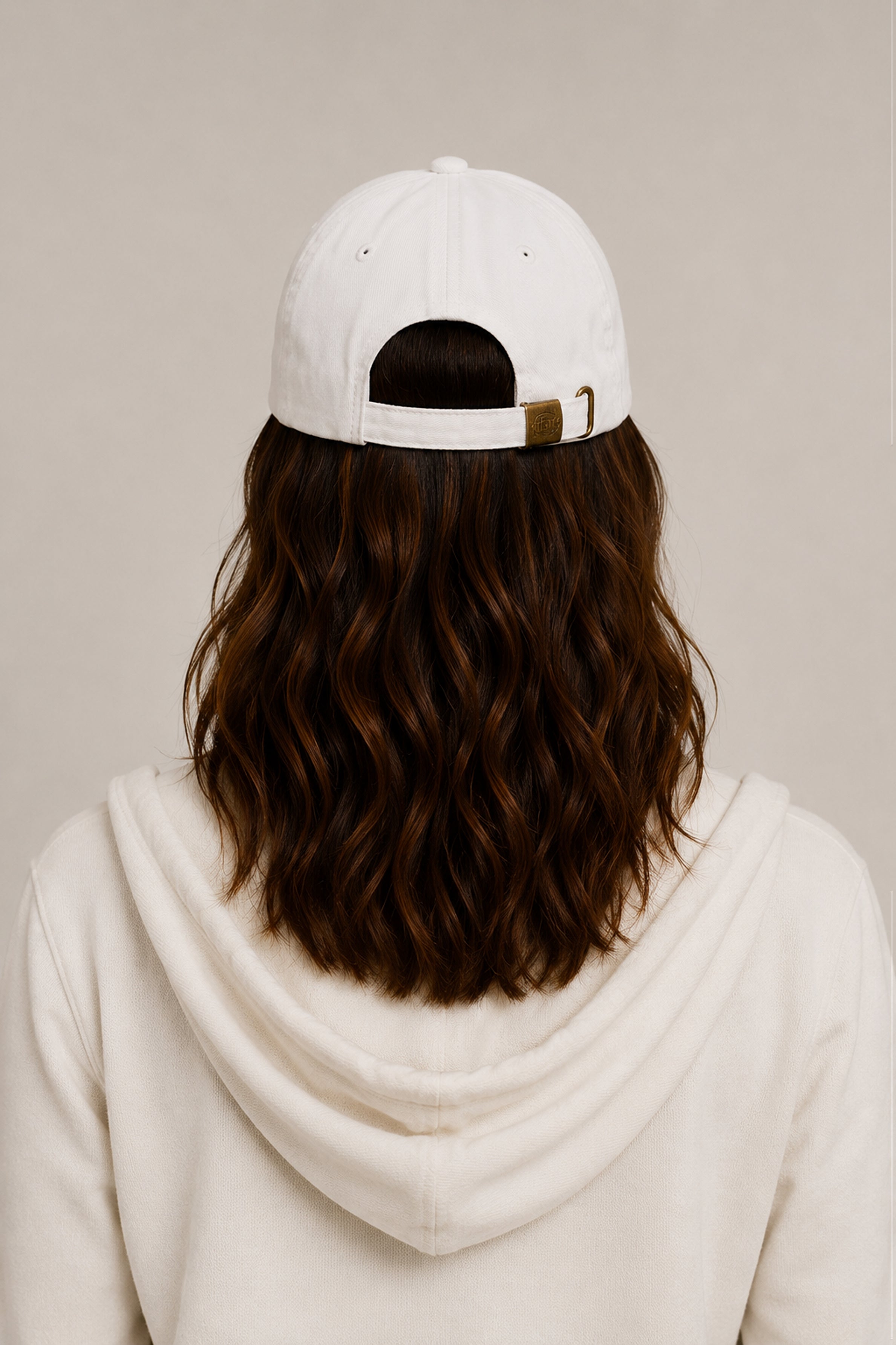 HUSTLE Unisex White Cap