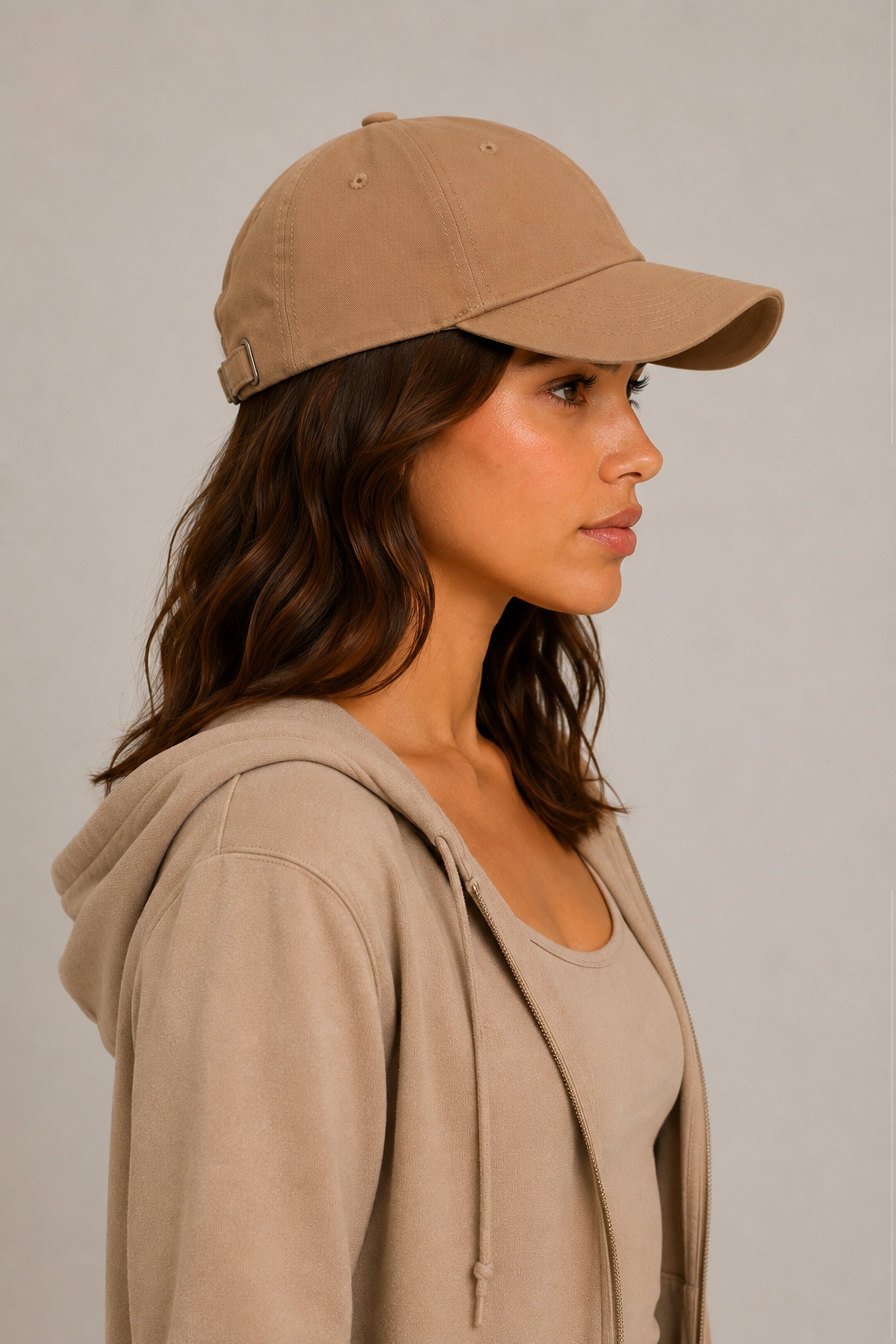 HUSTLE Unisex Beige Cap
