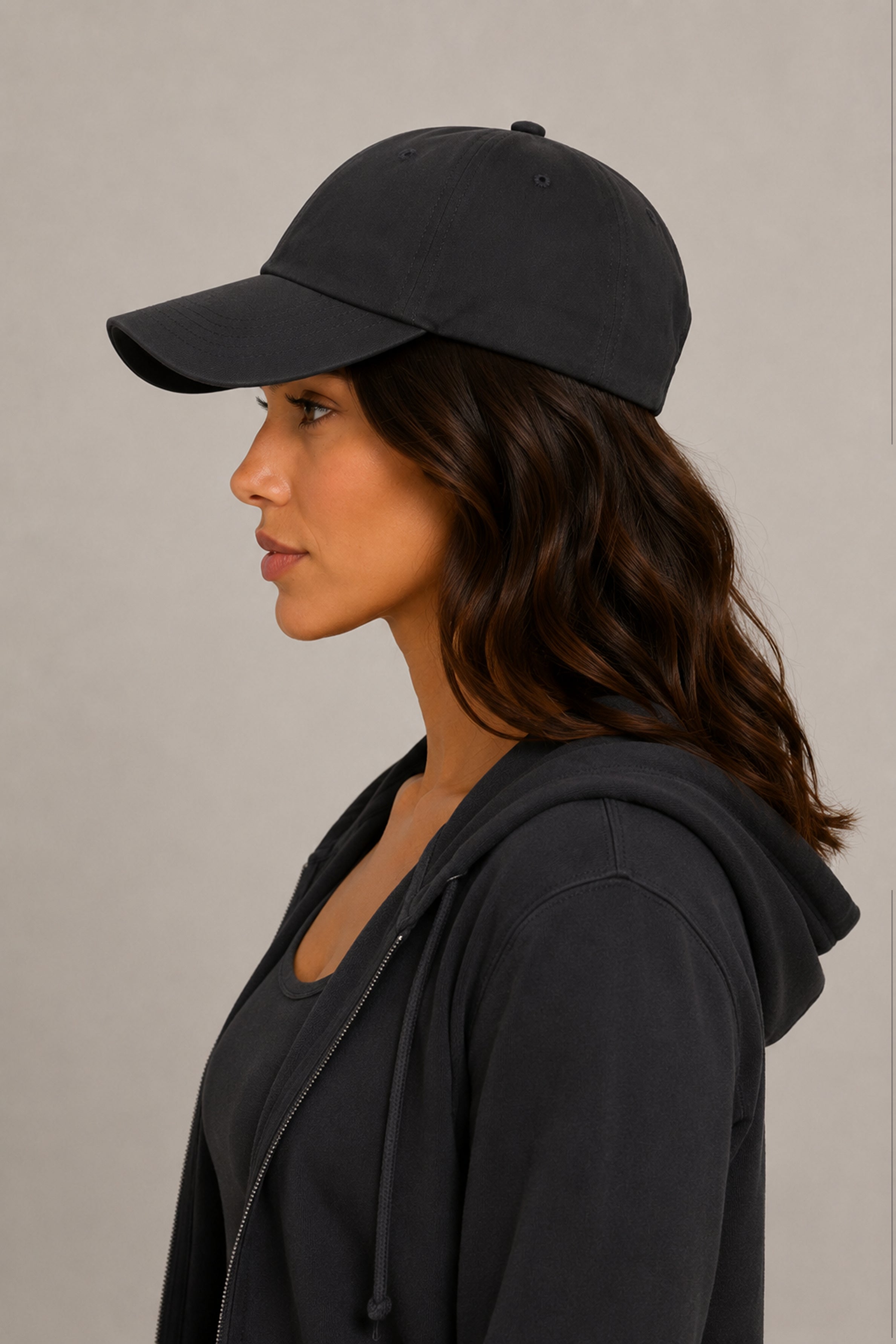 HUSTLE Unisex Dark Gray Cap