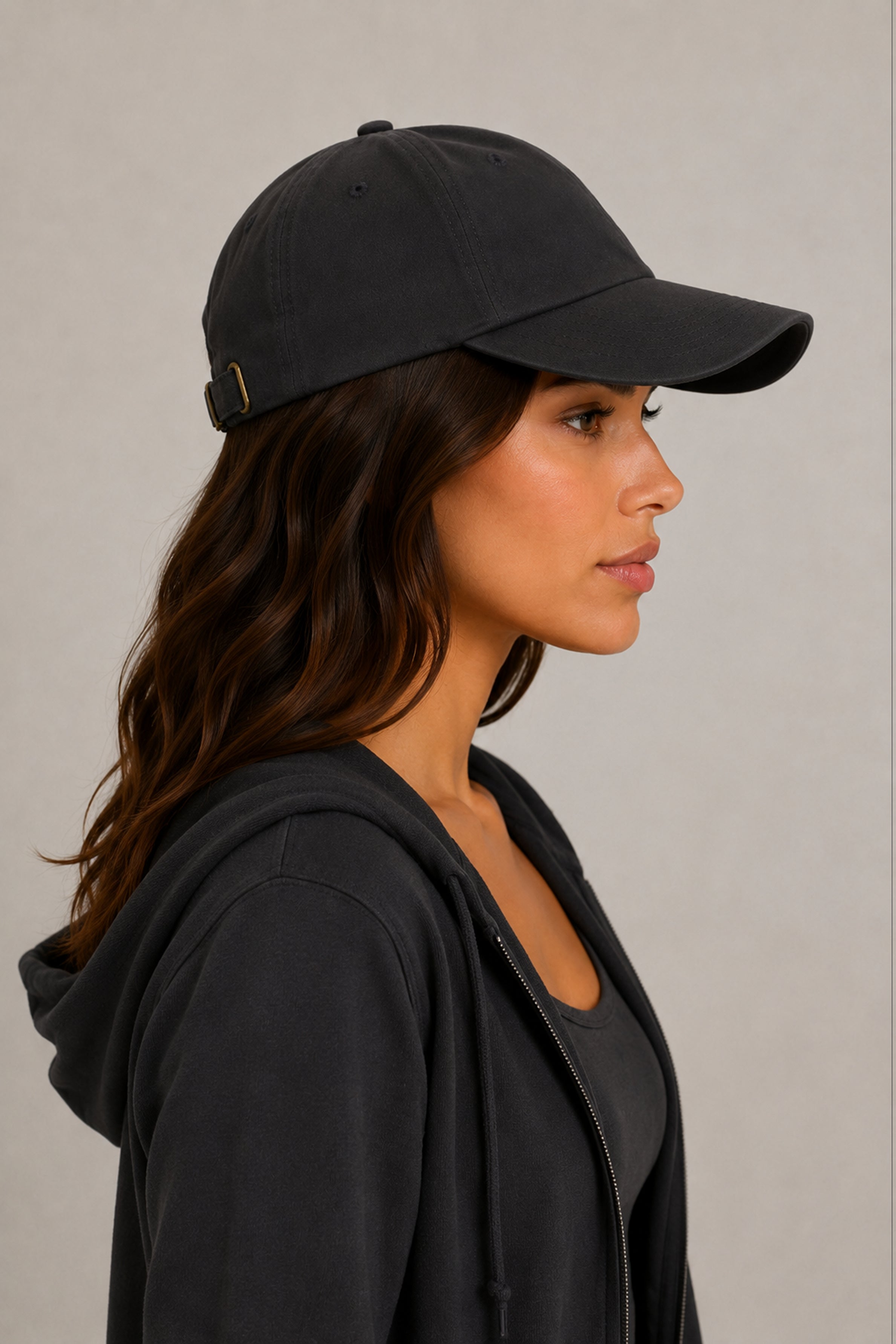 HUSTLE Unisex Dark Gray Cap