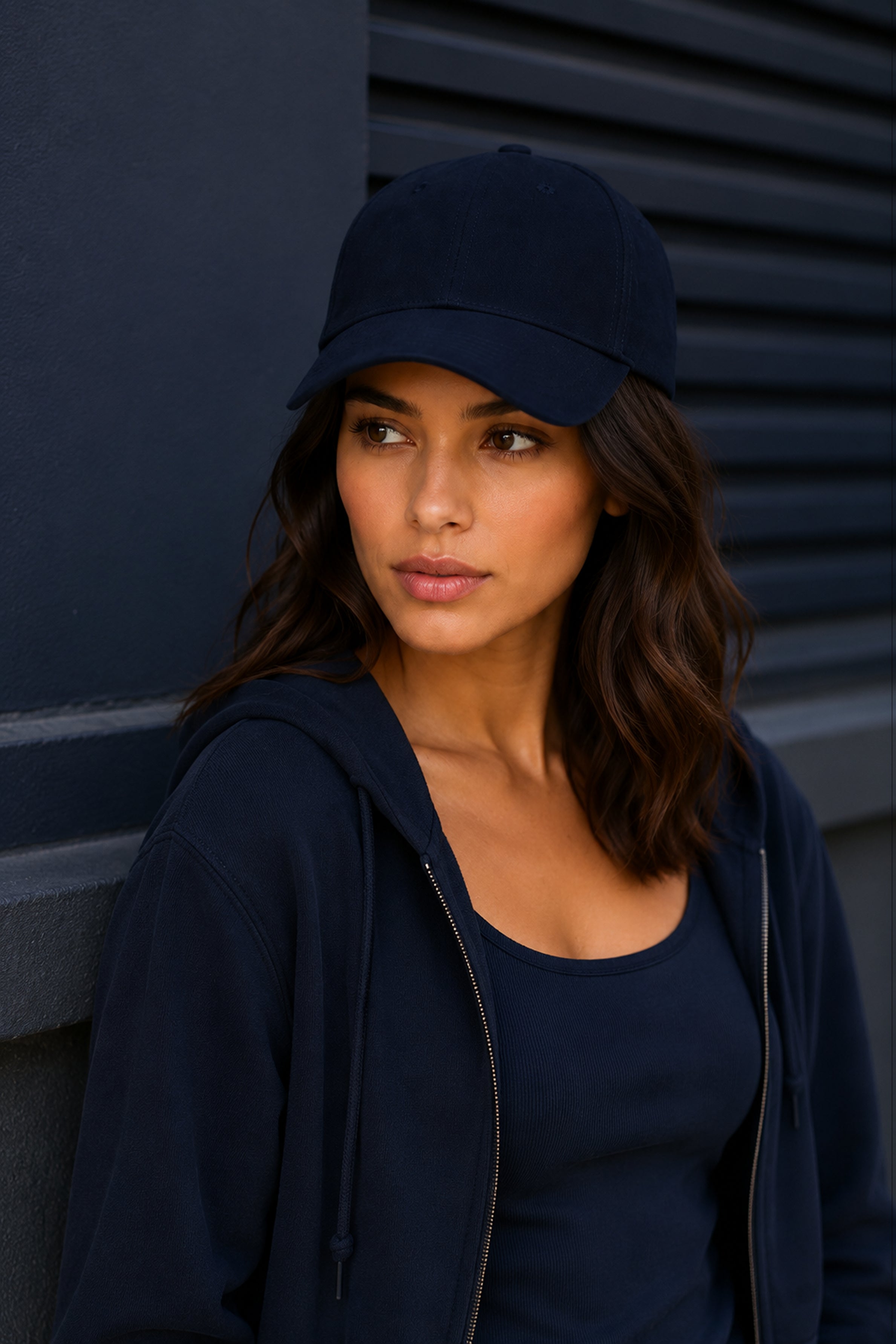 HUSTLE Unisex Navy Cap