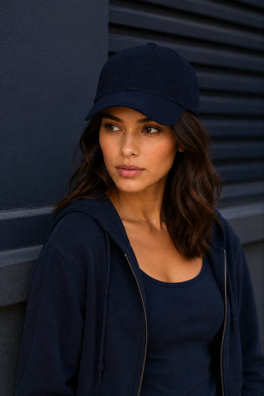 HUSTLE Unisex Navy Cap