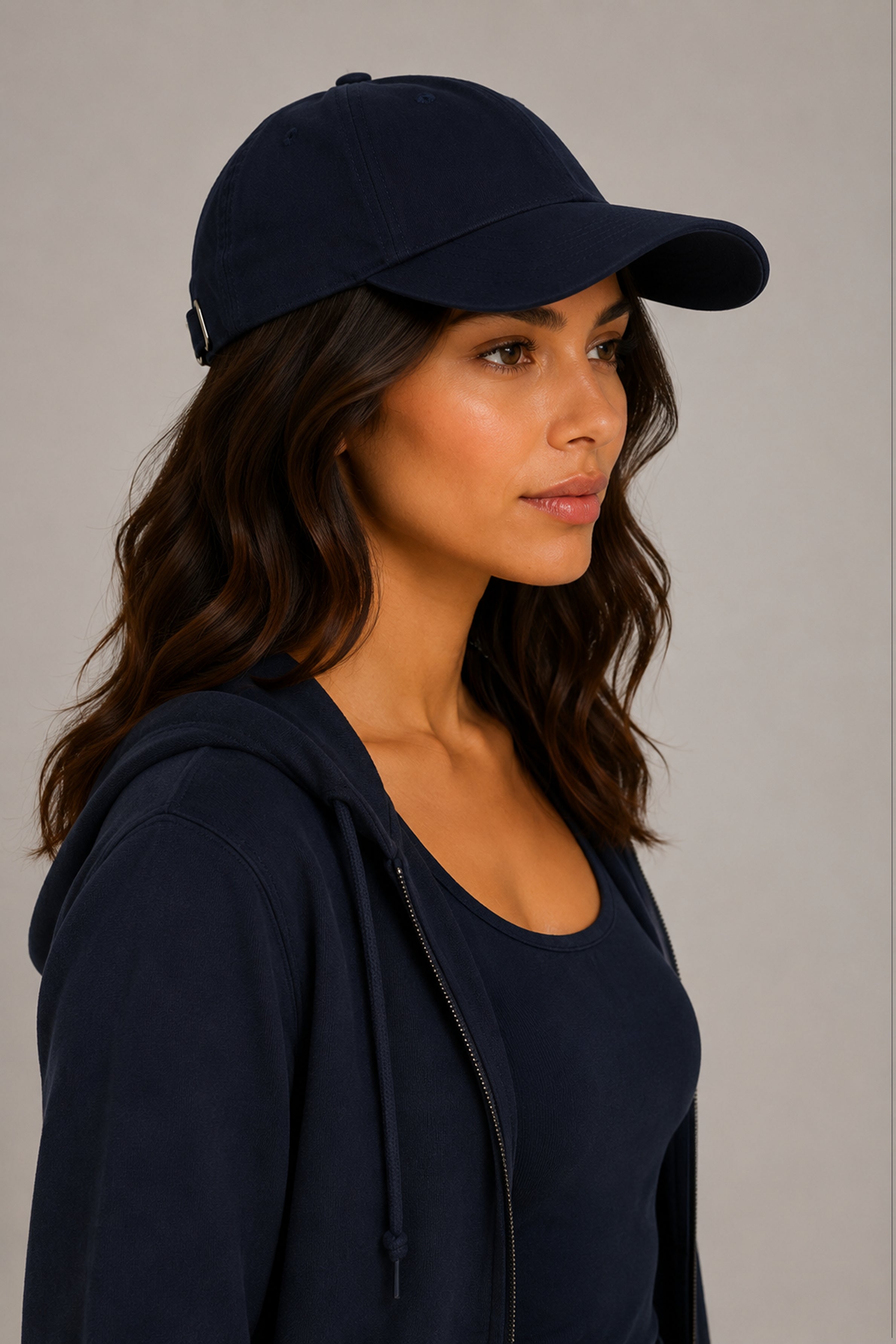 HUSTLE Unisex Navy Cap