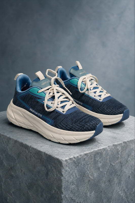 IMPAKTO Women's Blue Sports Shoes