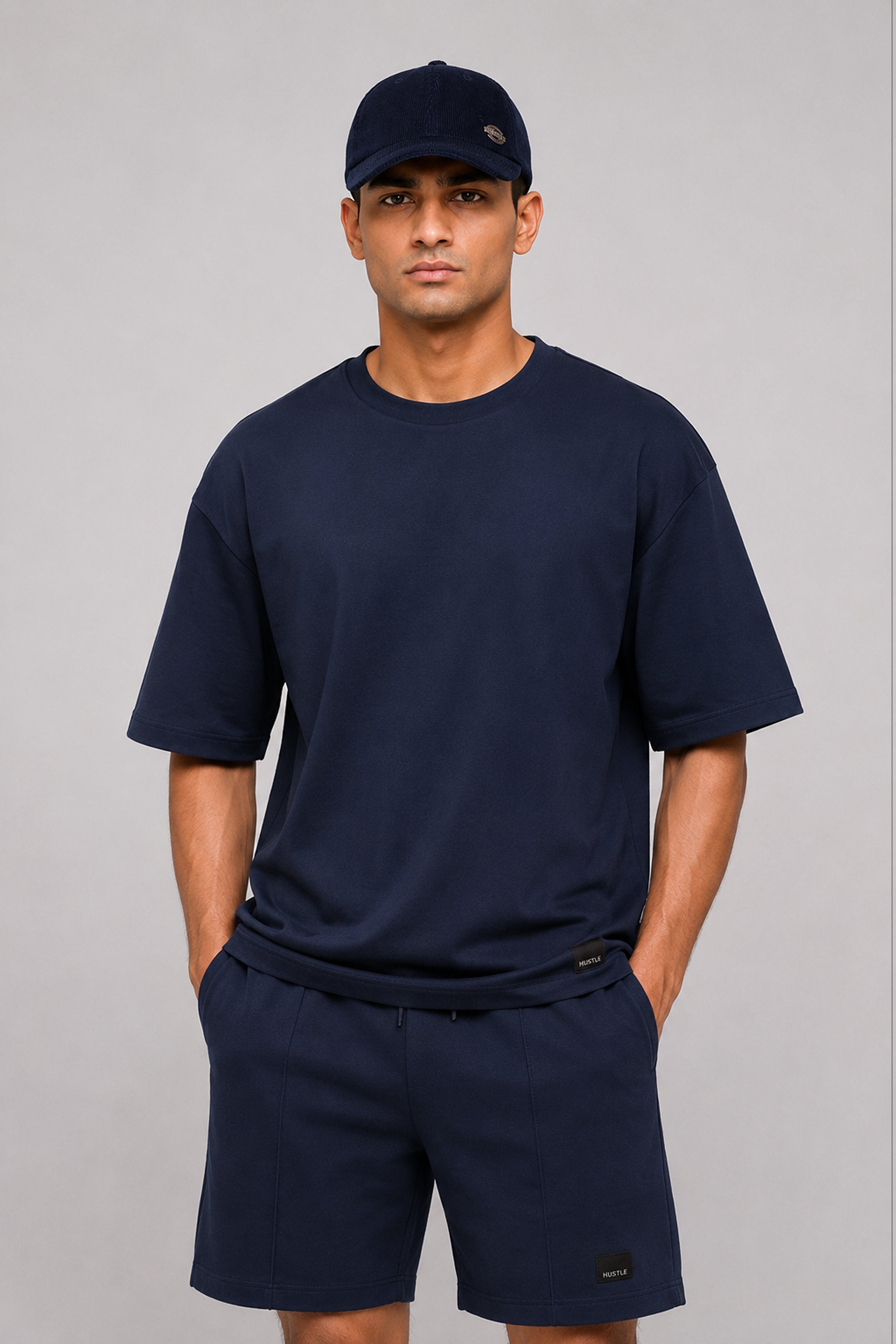 HUSTLE Unisex Navy Cap