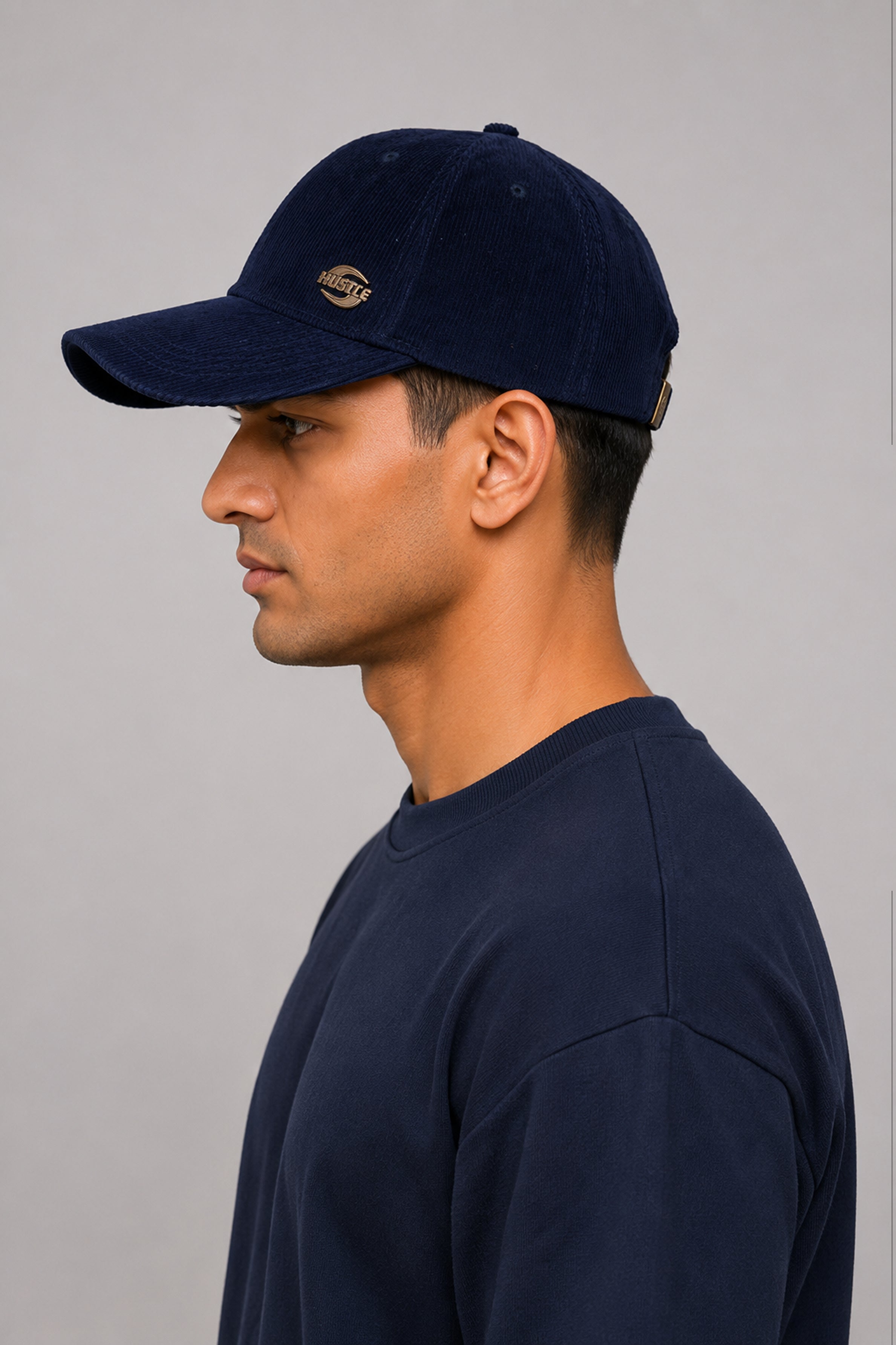 HUSTLE Unisex Navy Cap