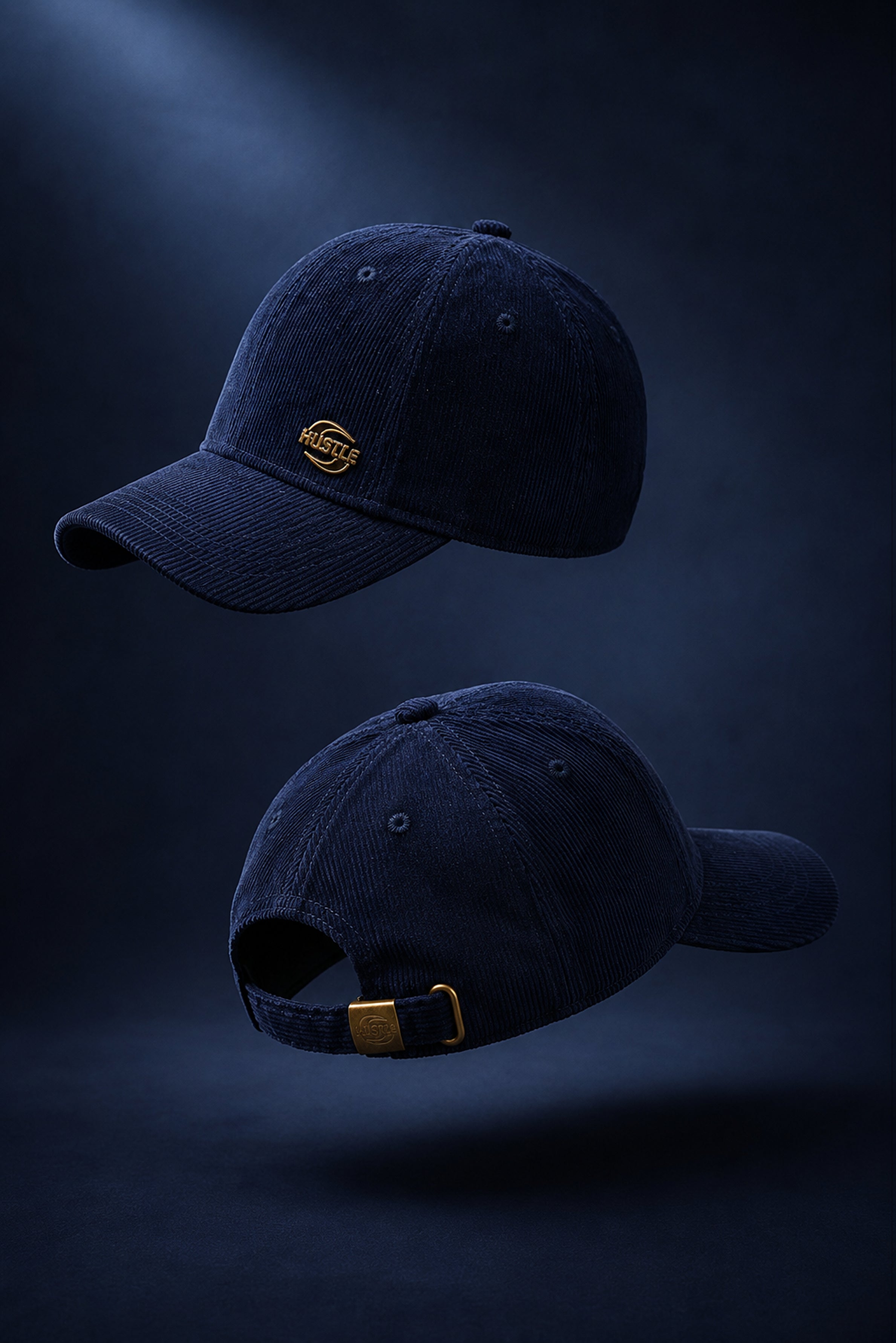 HUSTLE Unisex Navy Cap