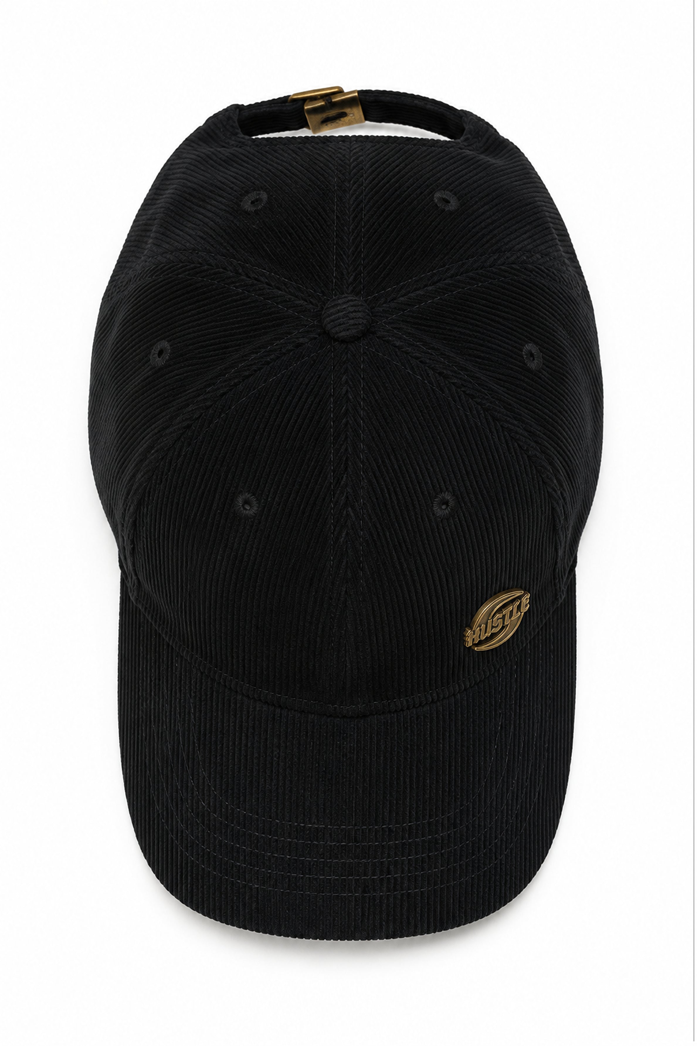 HUSTLE Unisex Black Cap