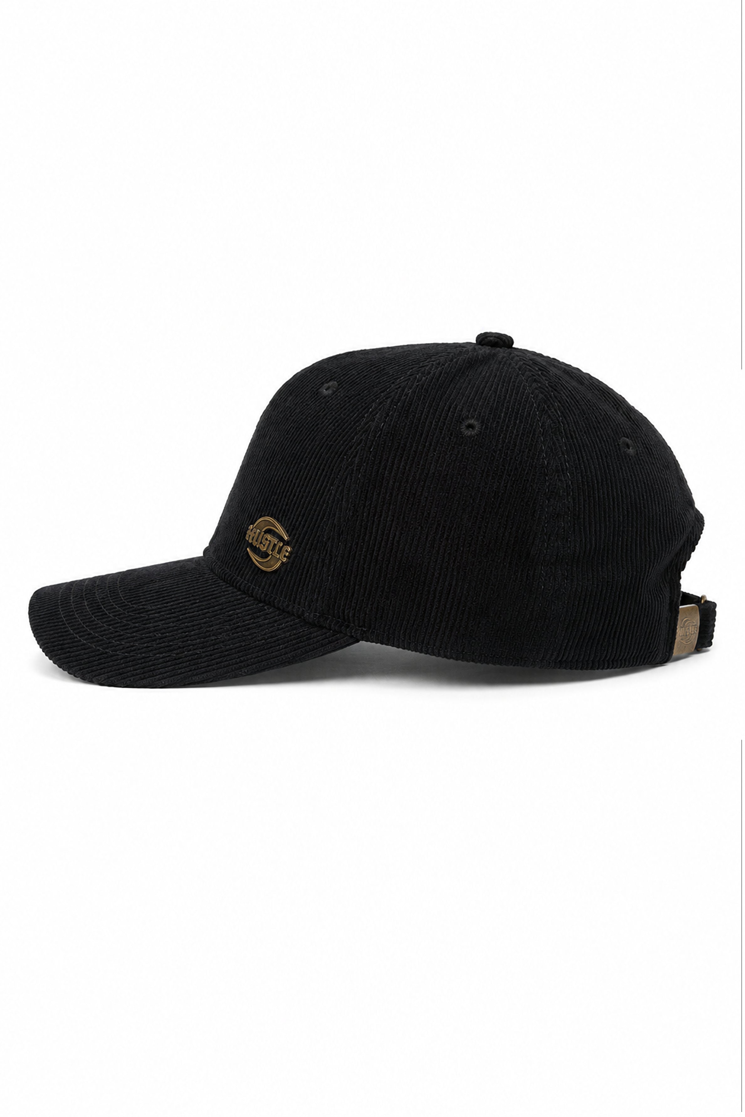 HUSTLE Unisex Black Cap