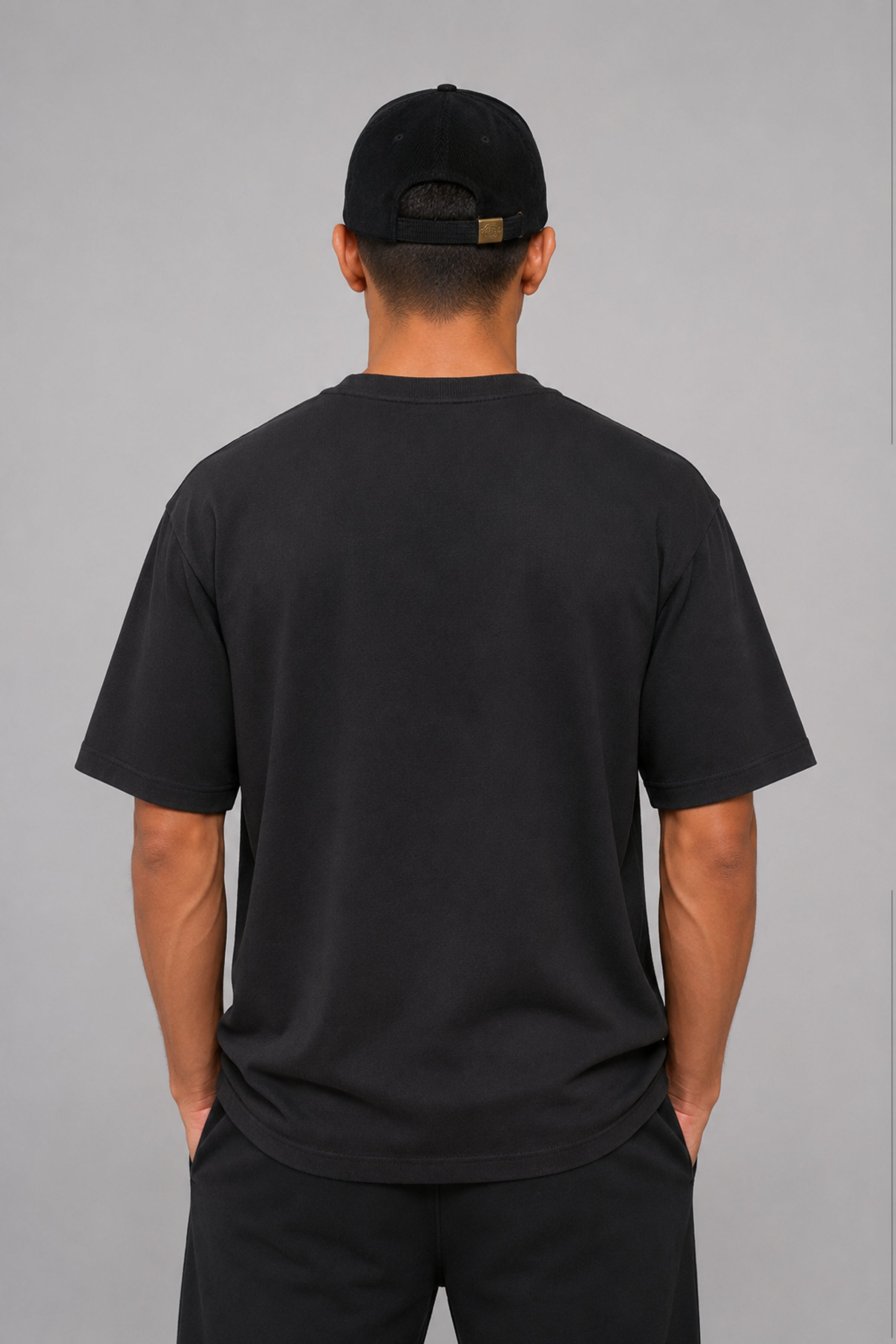 HUSTLE Unisex Black Cap