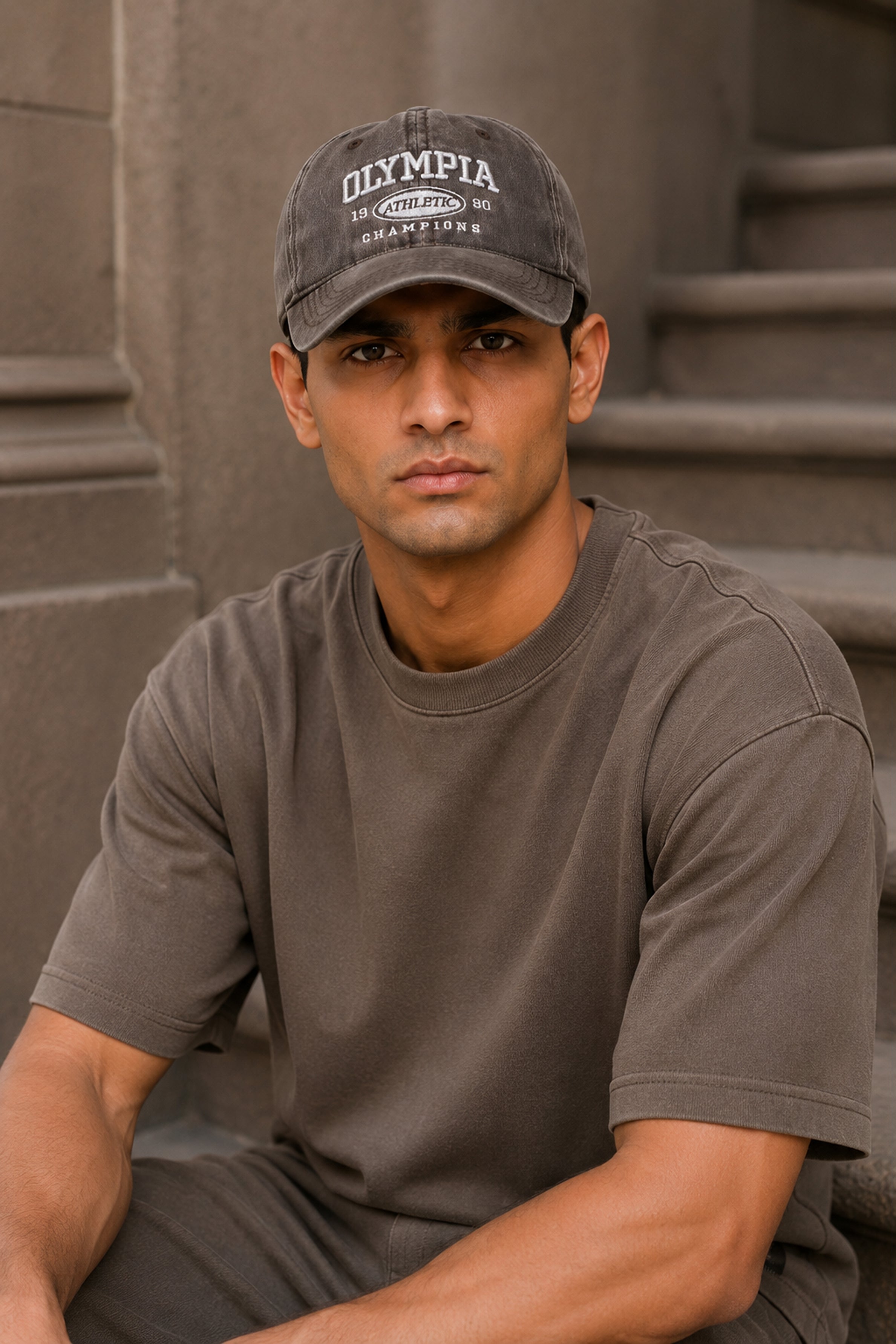 HUSTLE Unisex Gray Cap