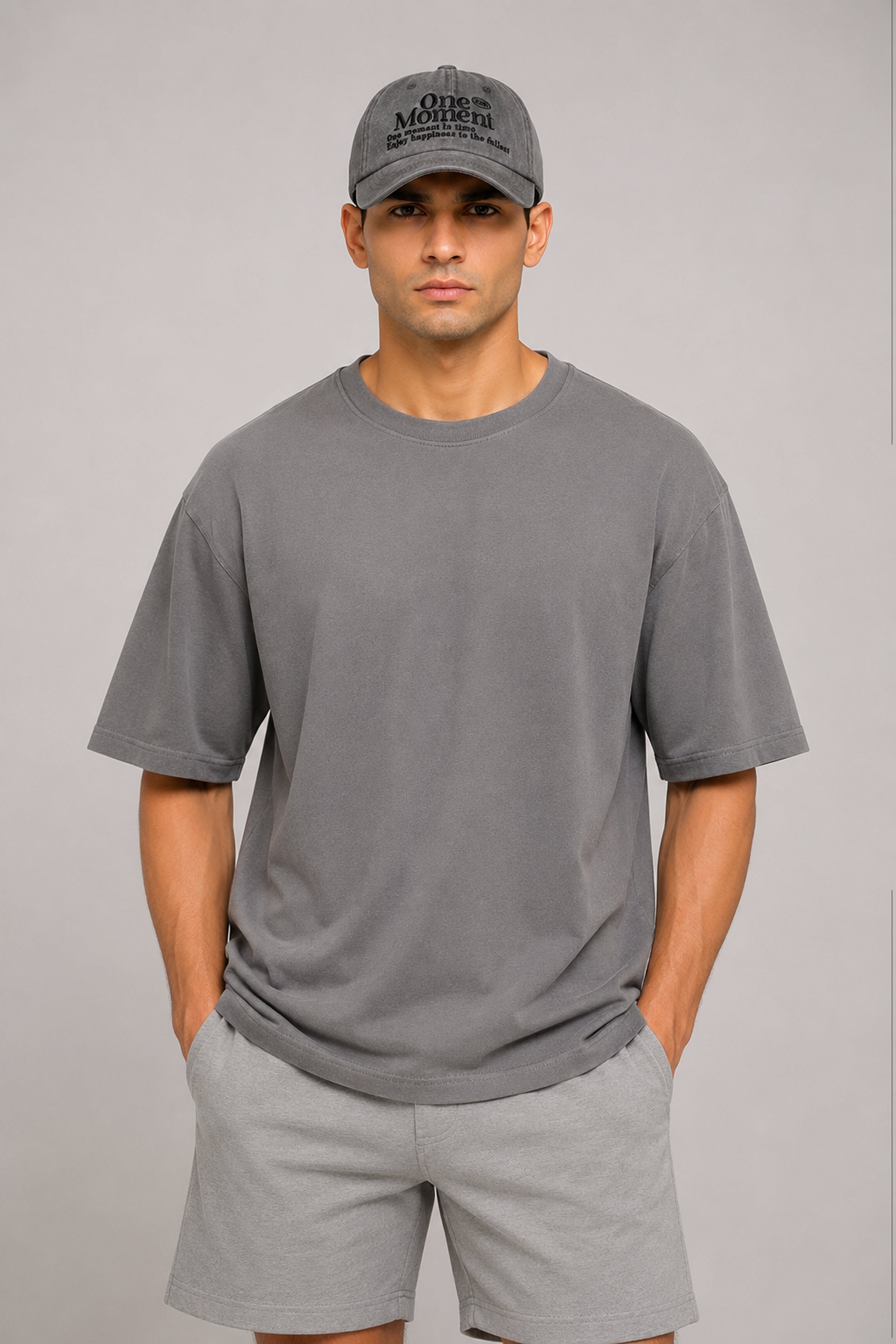 HUSTLE Unisex Gray Cap