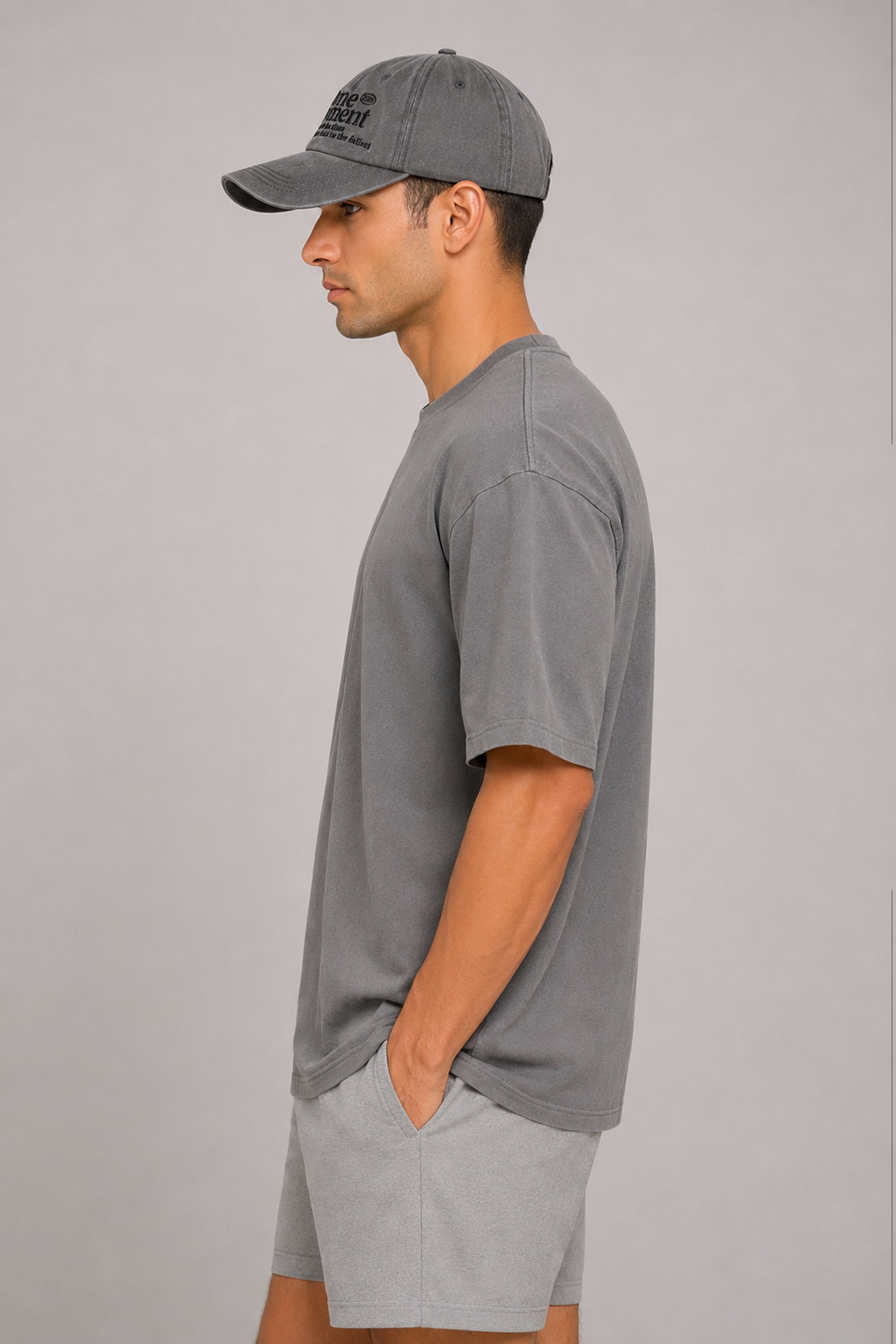 HUSTLE Unisex Gray Cap