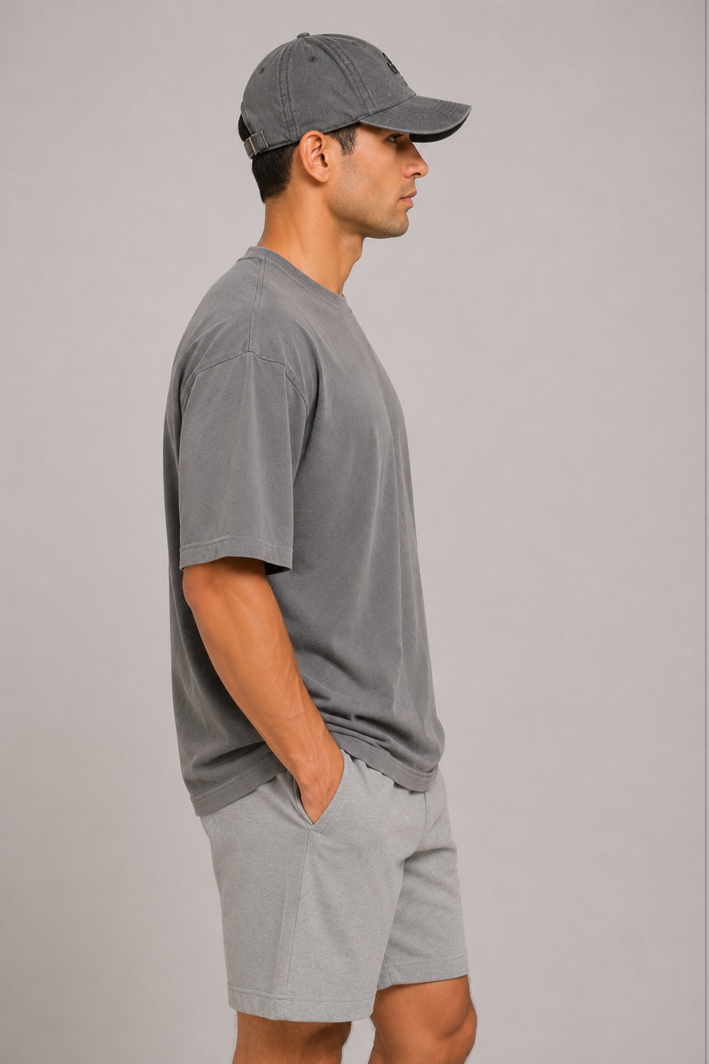 HUSTLE Unisex Gray Cap