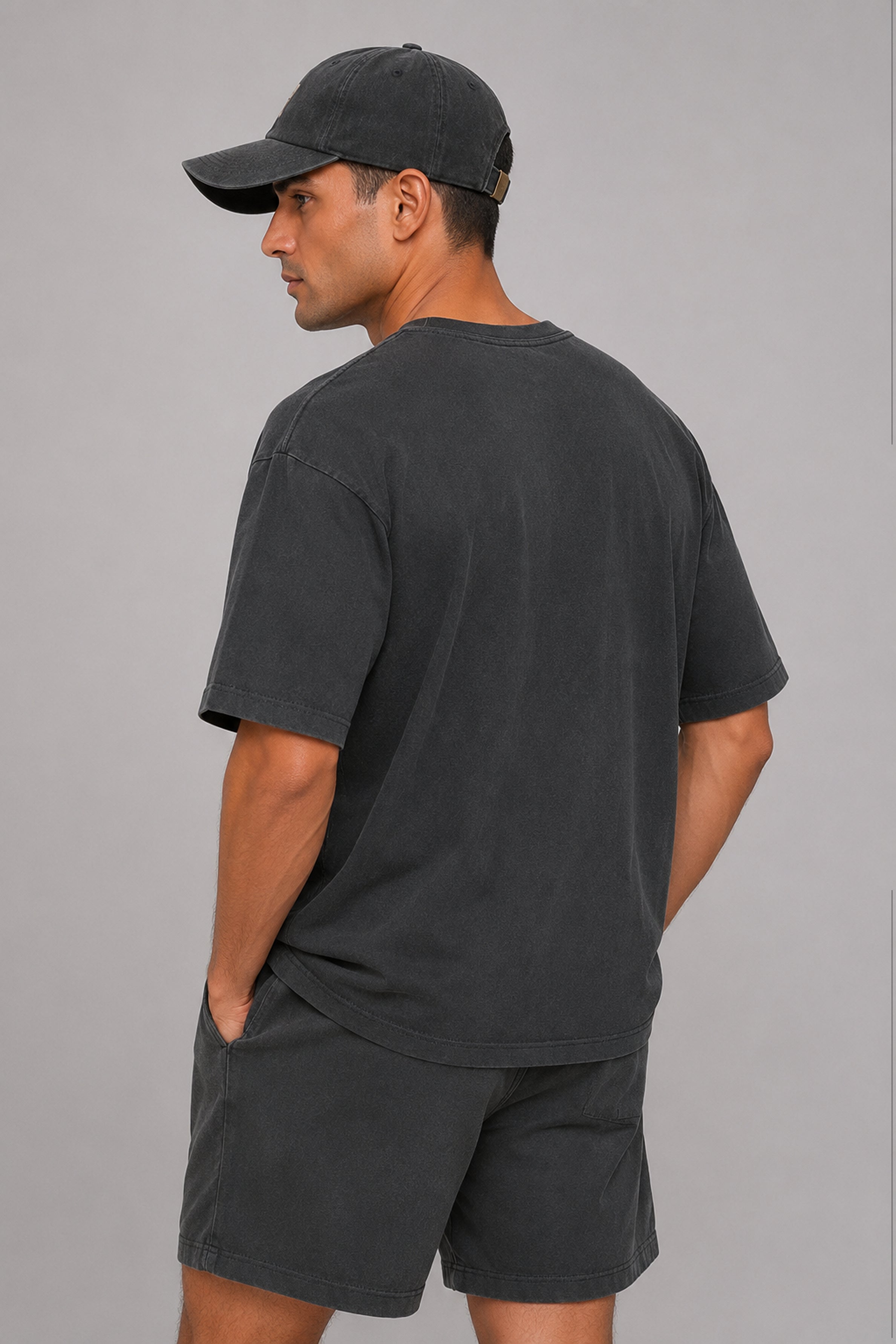 HUSTLE Unisex Dark Gray Cap
