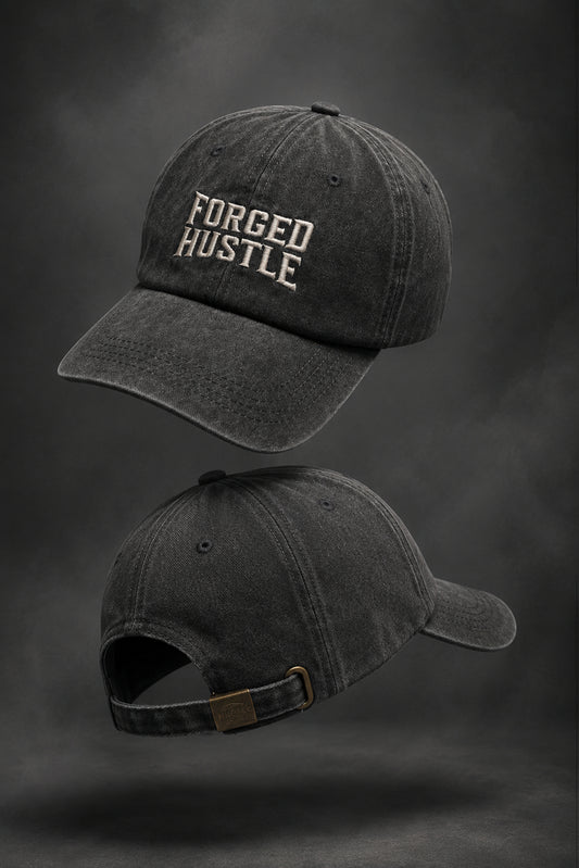 HUSTLE Unisex Dark Gray Cap