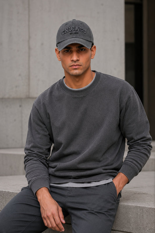 HUSTLE Unisex Gray Cap