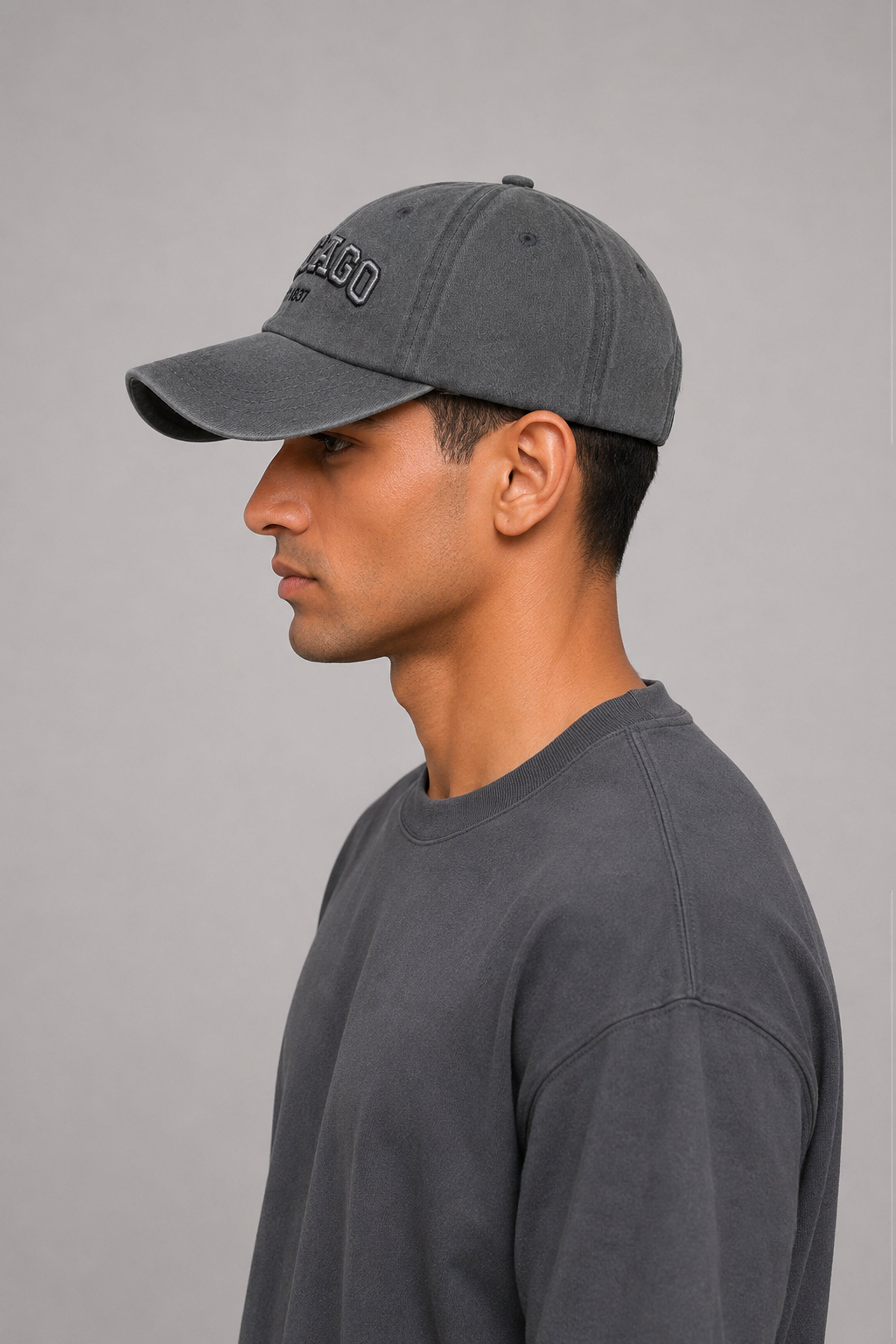 HUSTLE Unisex Gray Cap