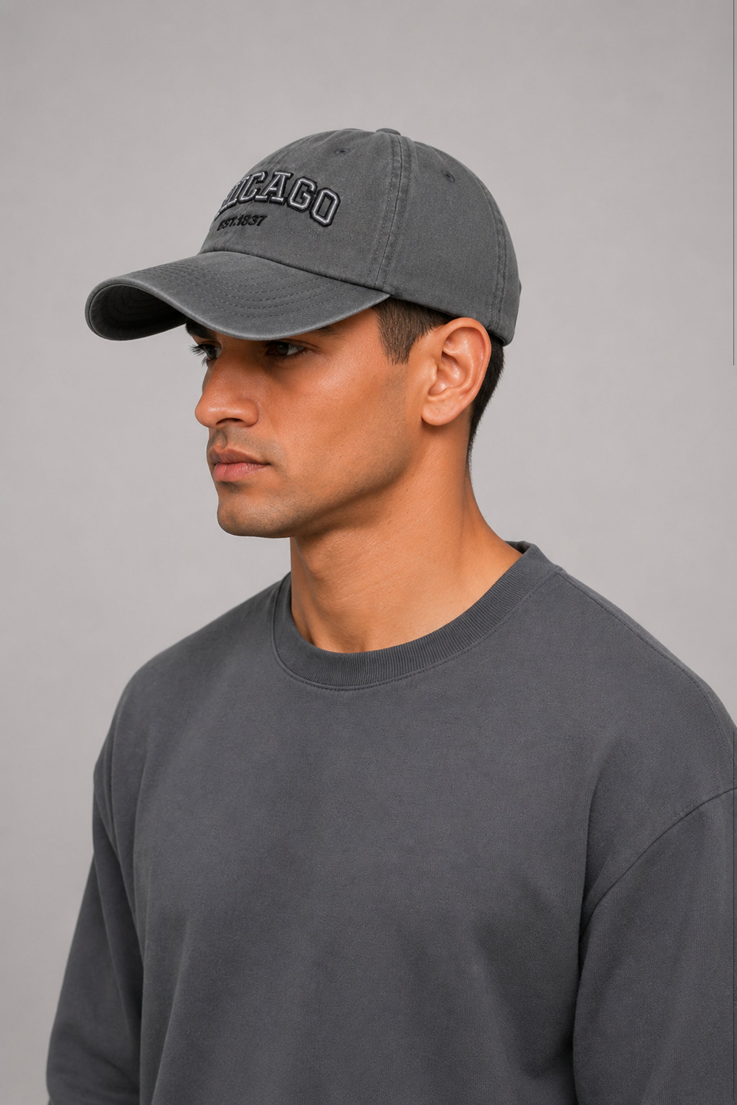 HUSTLE Unisex Gray Cap