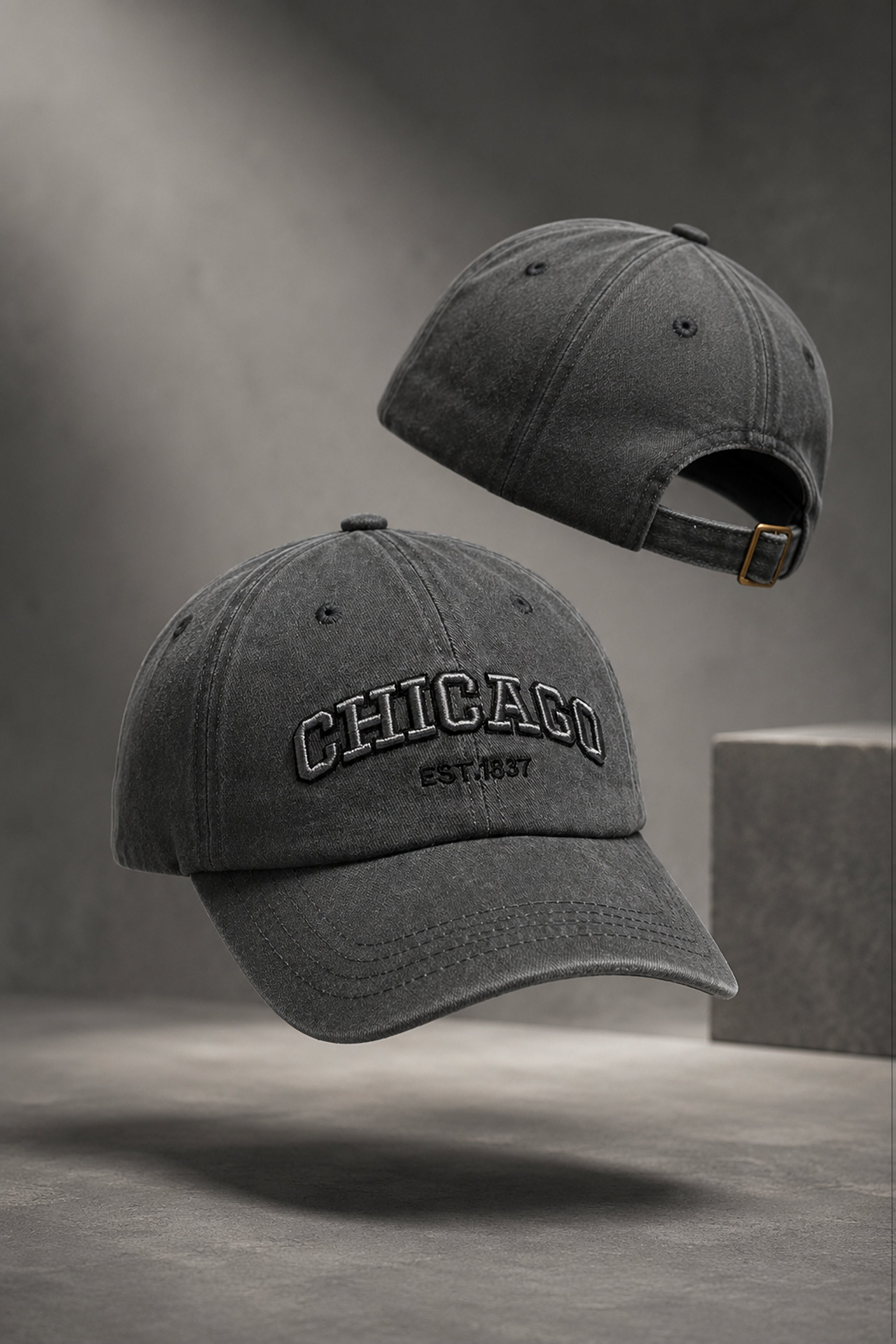 HUSTLE Unisex Gray Cap