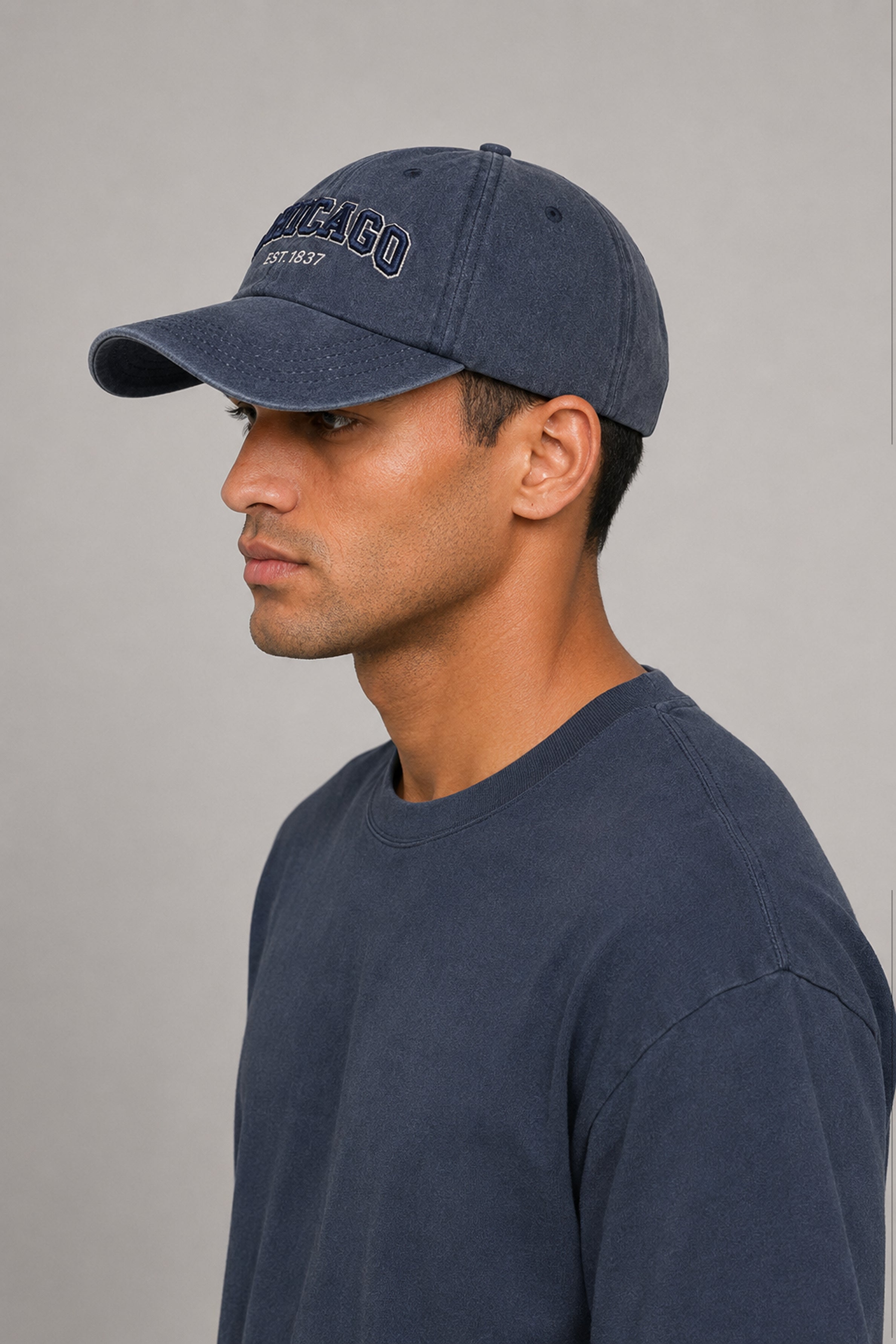 HUSTLE Unisex Mid Blue Cap