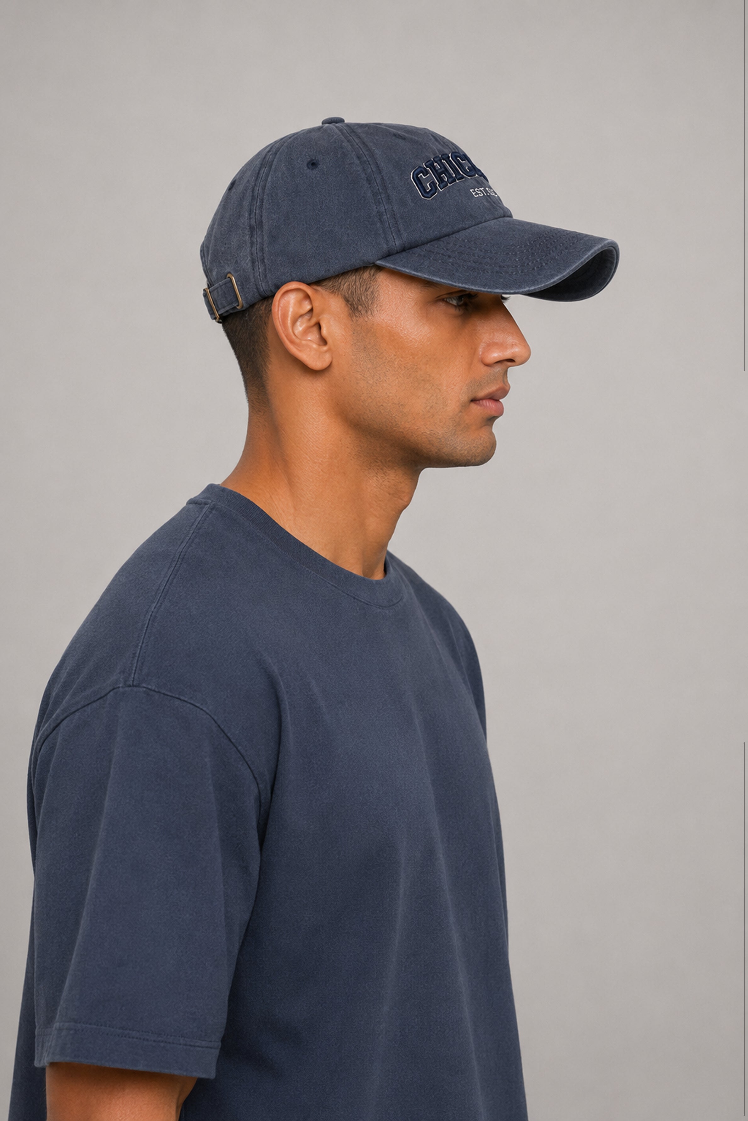 HUSTLE Unisex Mid Blue Cap