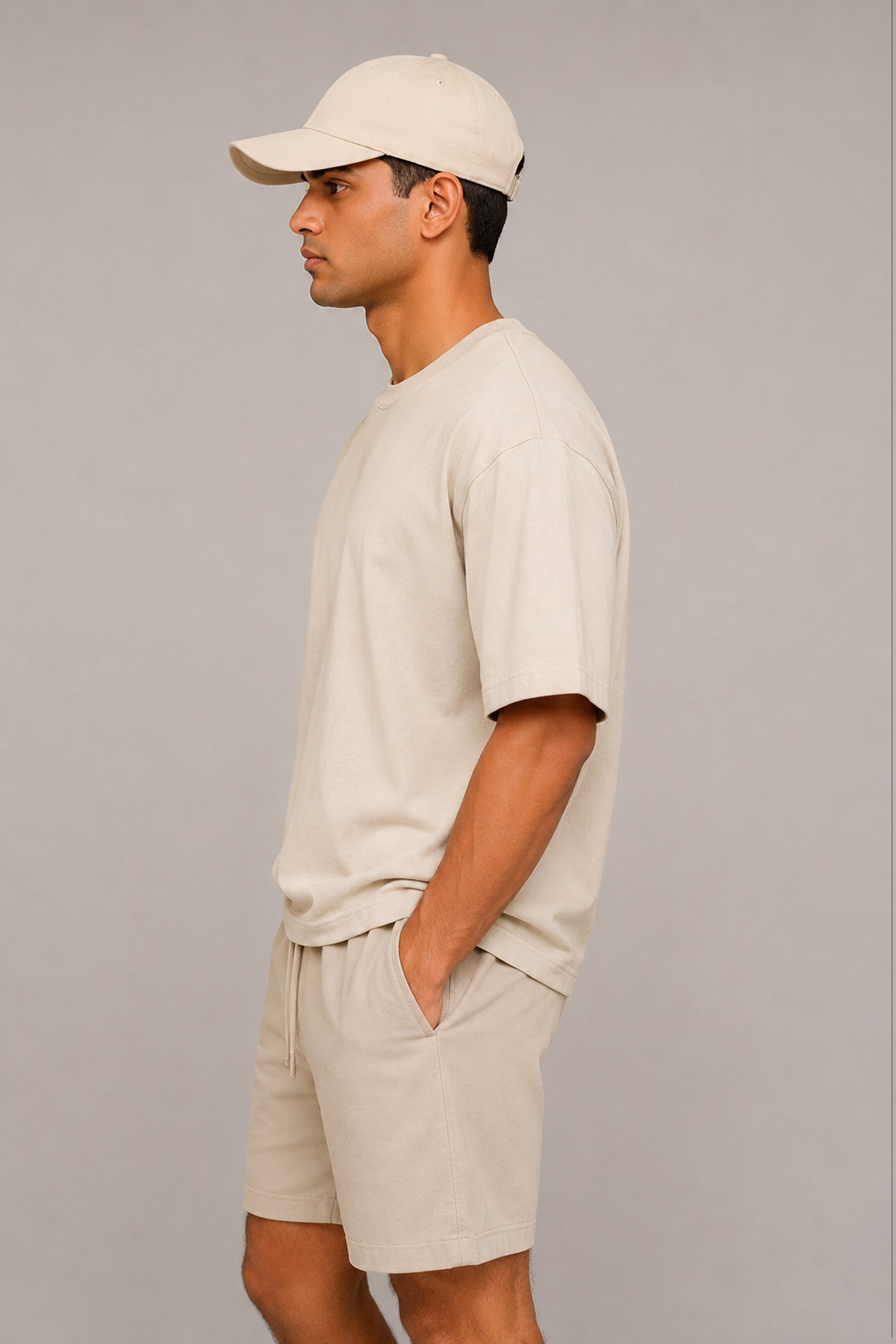HUSTLE Unisex Off White Cap