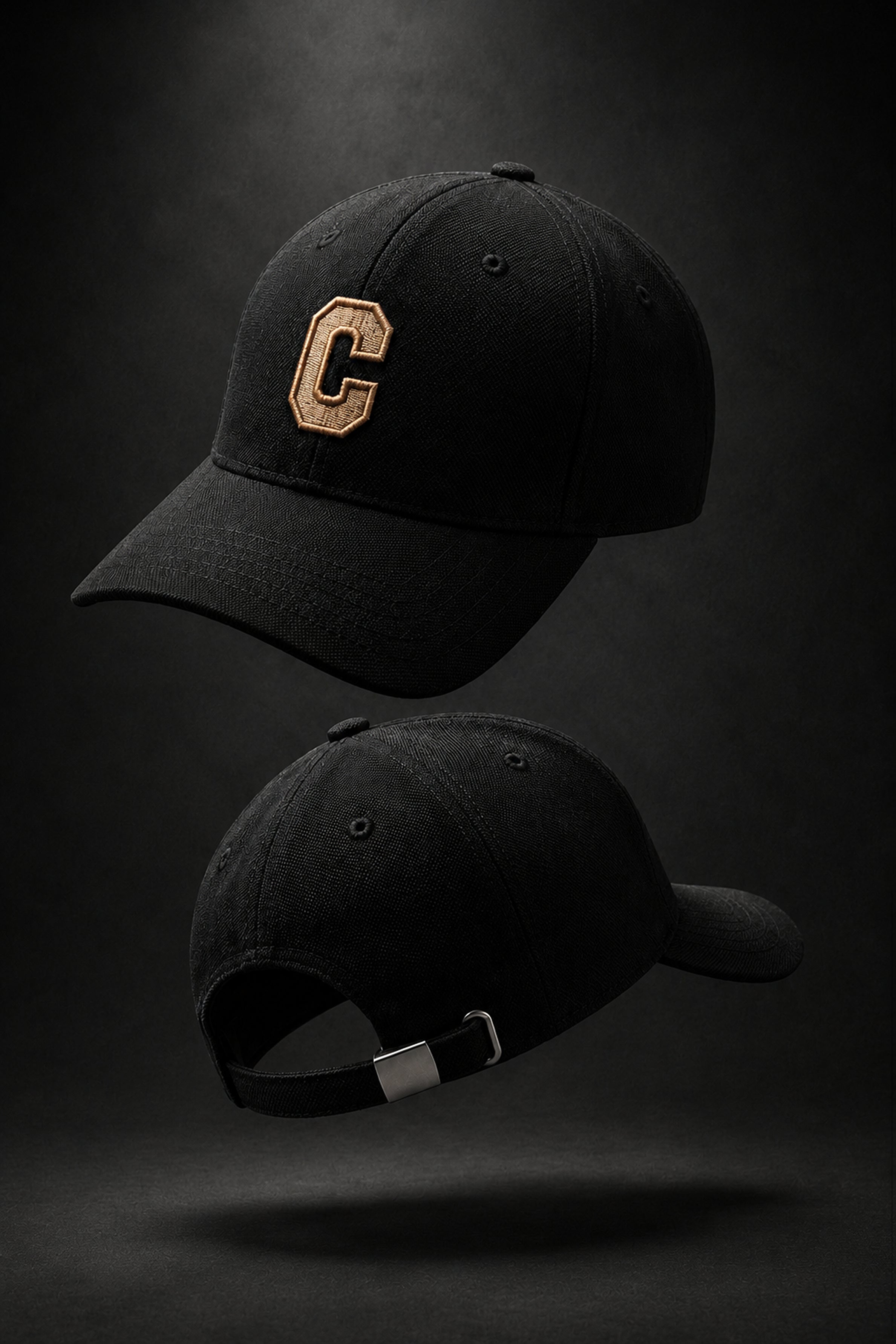 HUSTLE Unisex Black Cap
