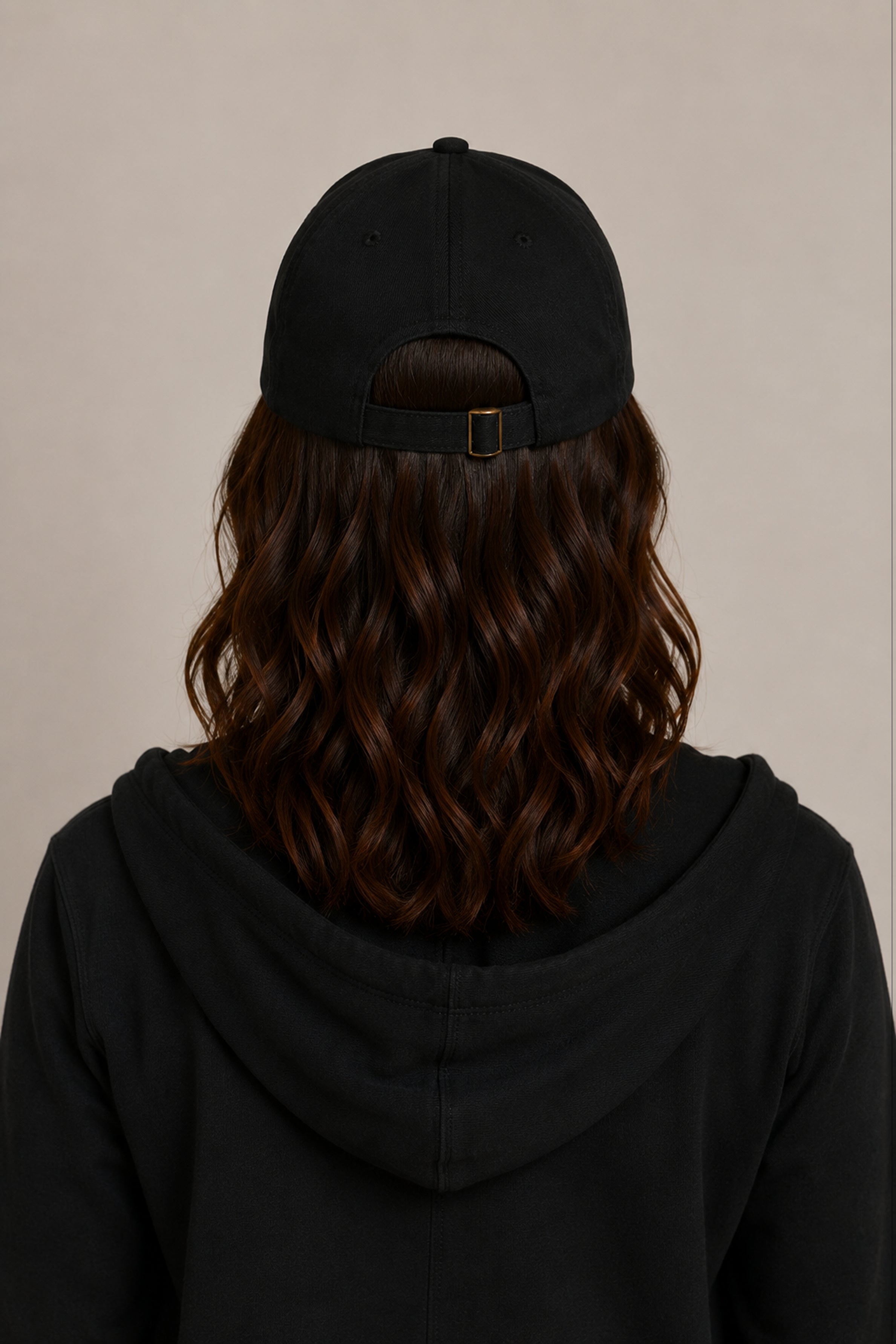 HUSTLE Unisex Black Cap