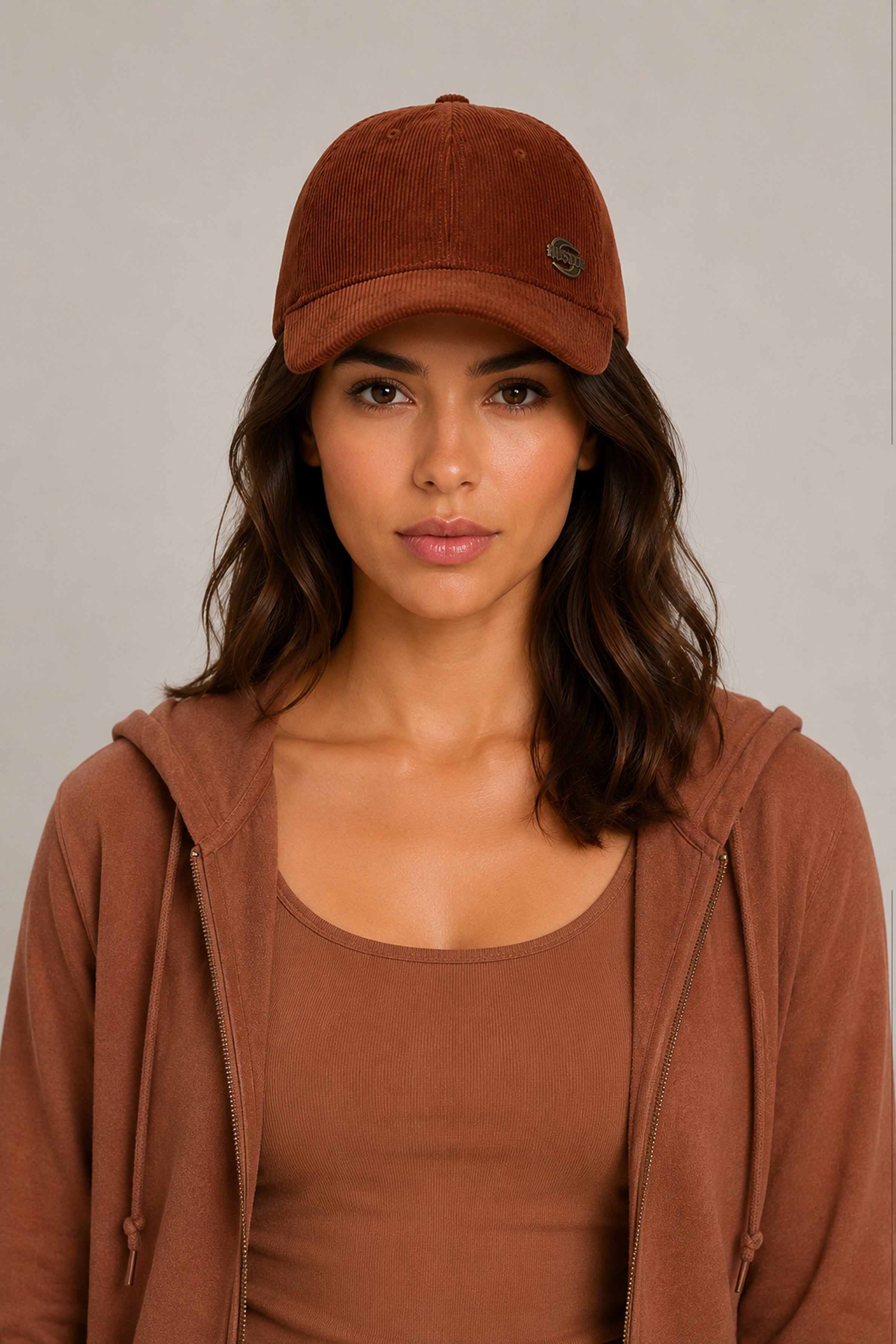 HUSTLE Unisex Brown Cap
