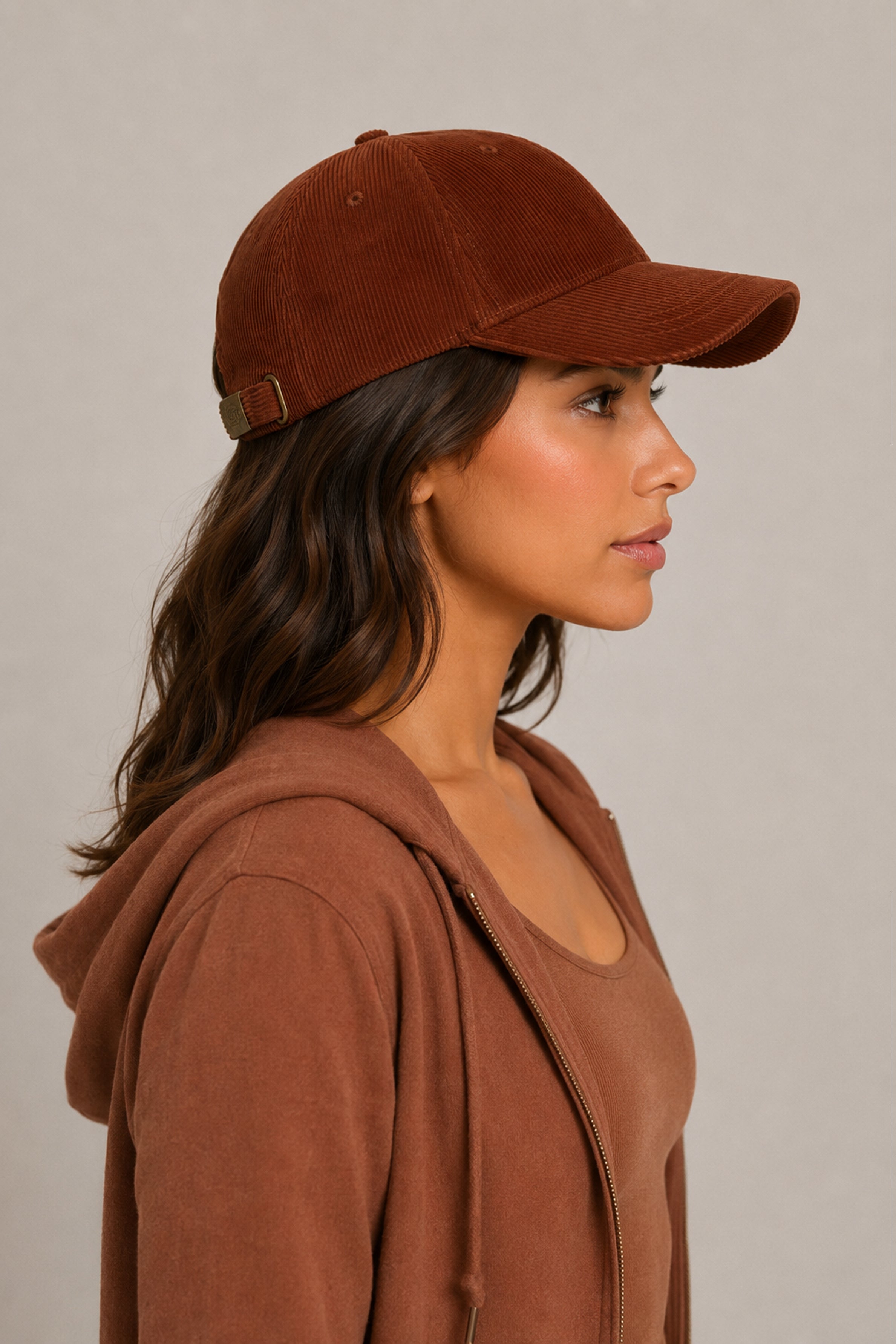HUSTLE Unisex Brown Cap