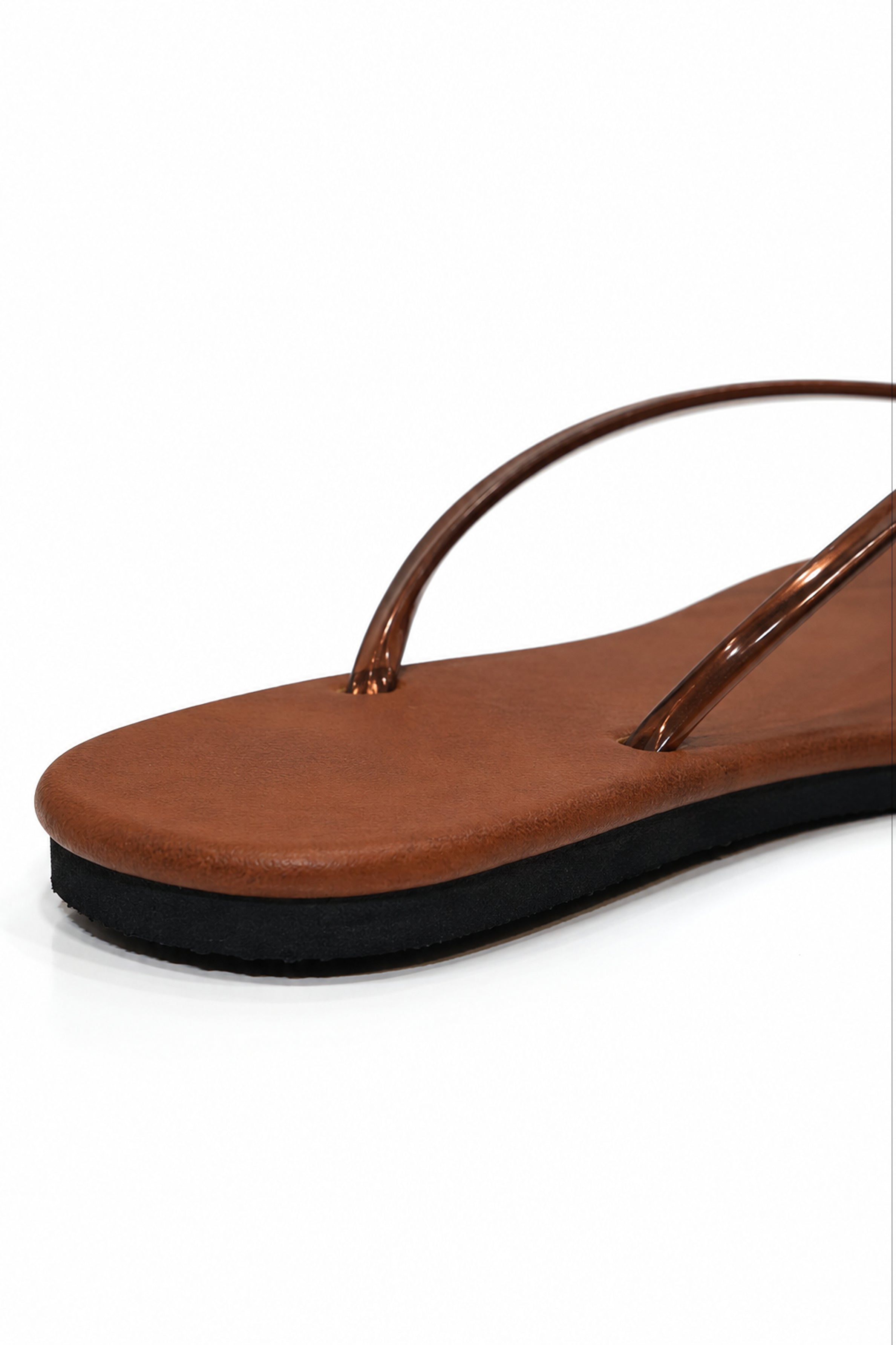 Women's Plain Sandals - Copper
