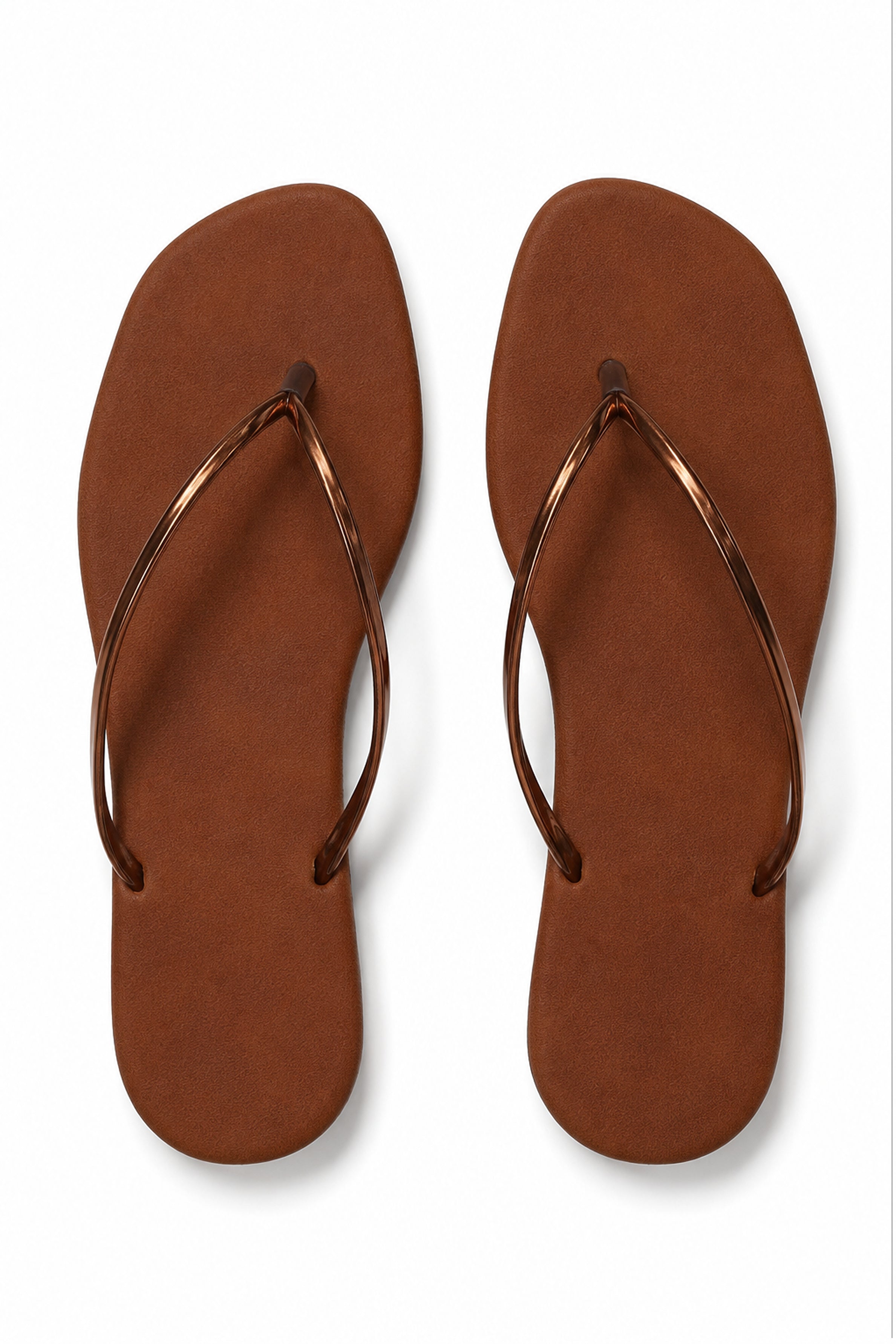 Women's Plain Sandals - Copper