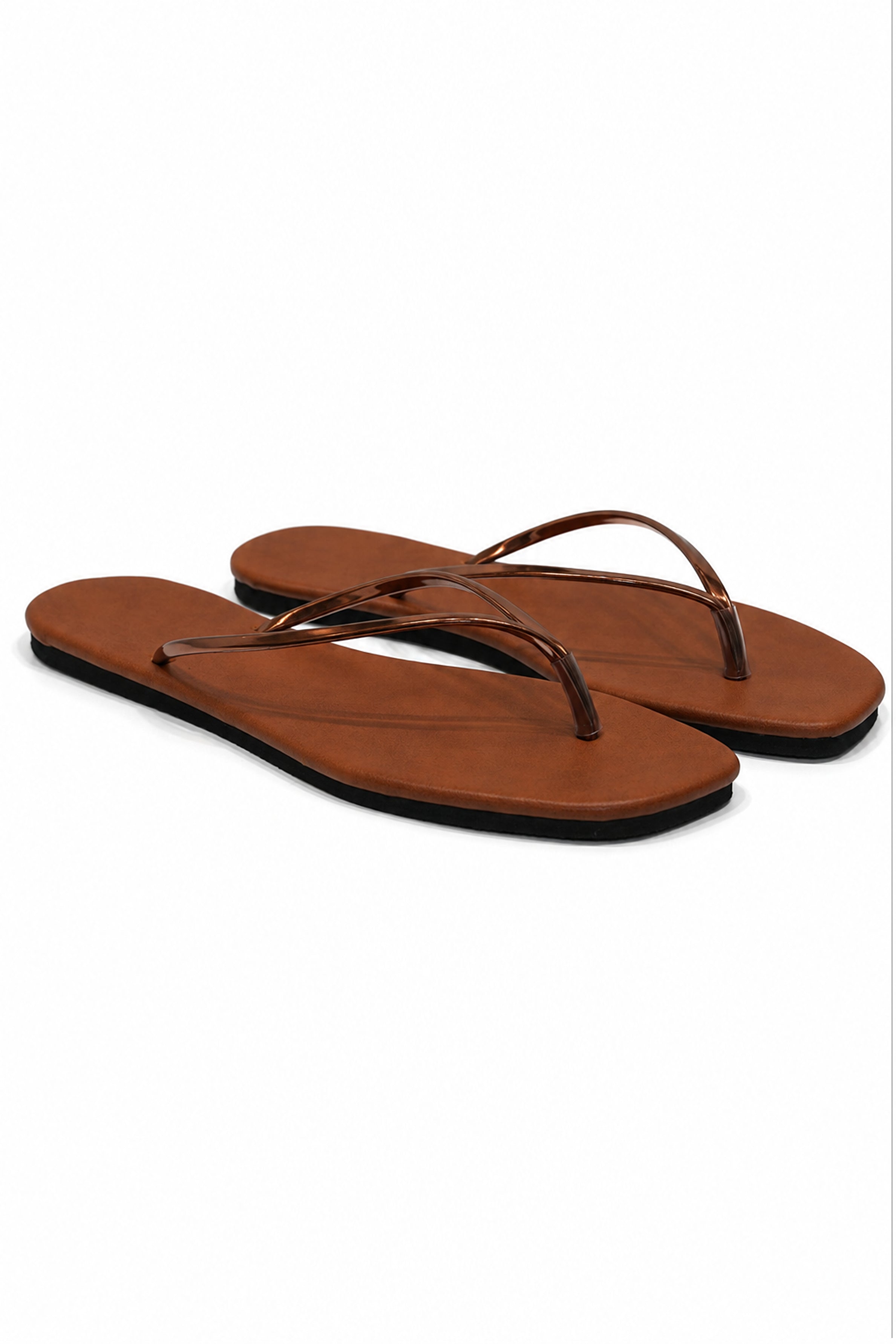 Women's Plain Sandals - Copper