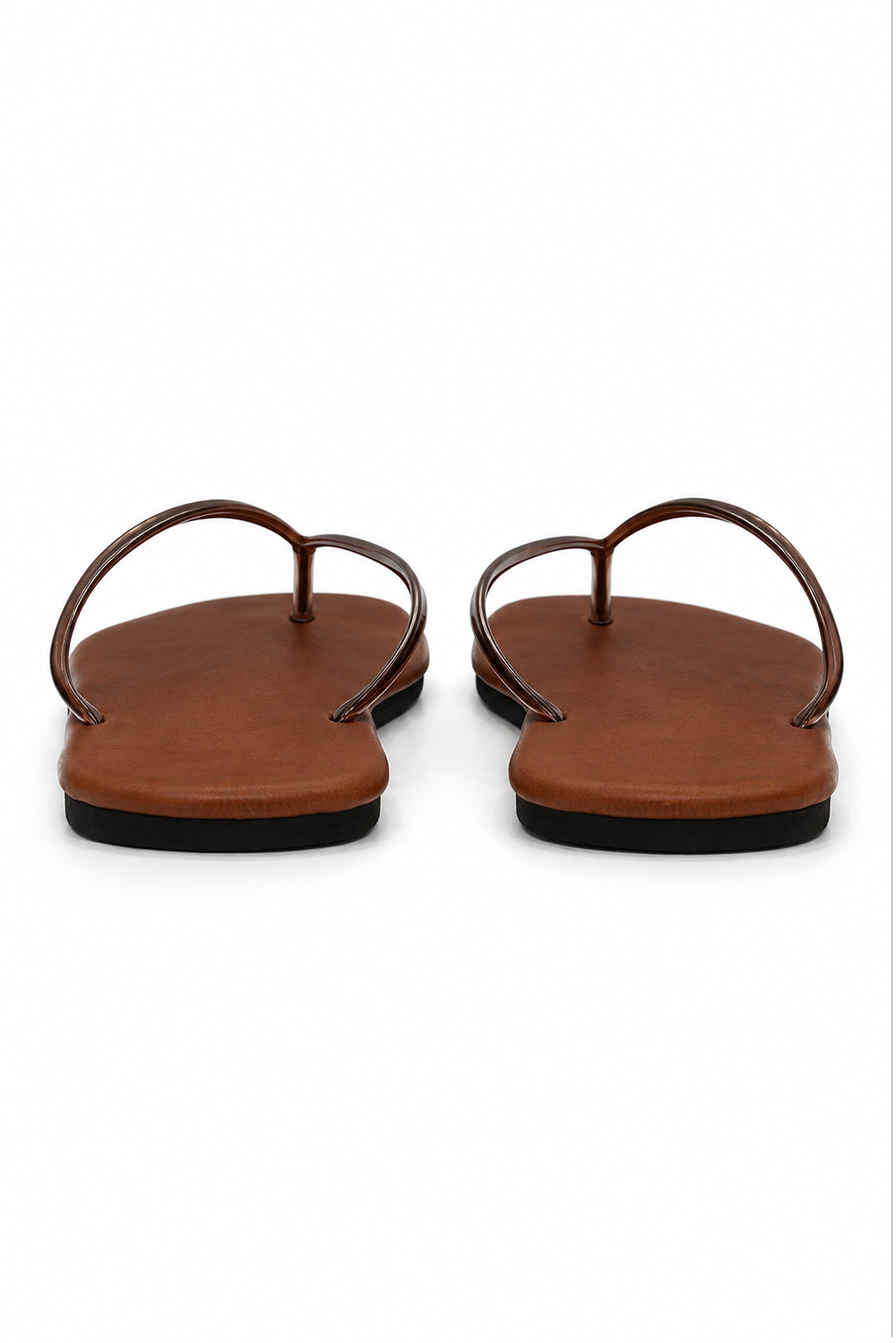 Women's Plain Sandals - Copper