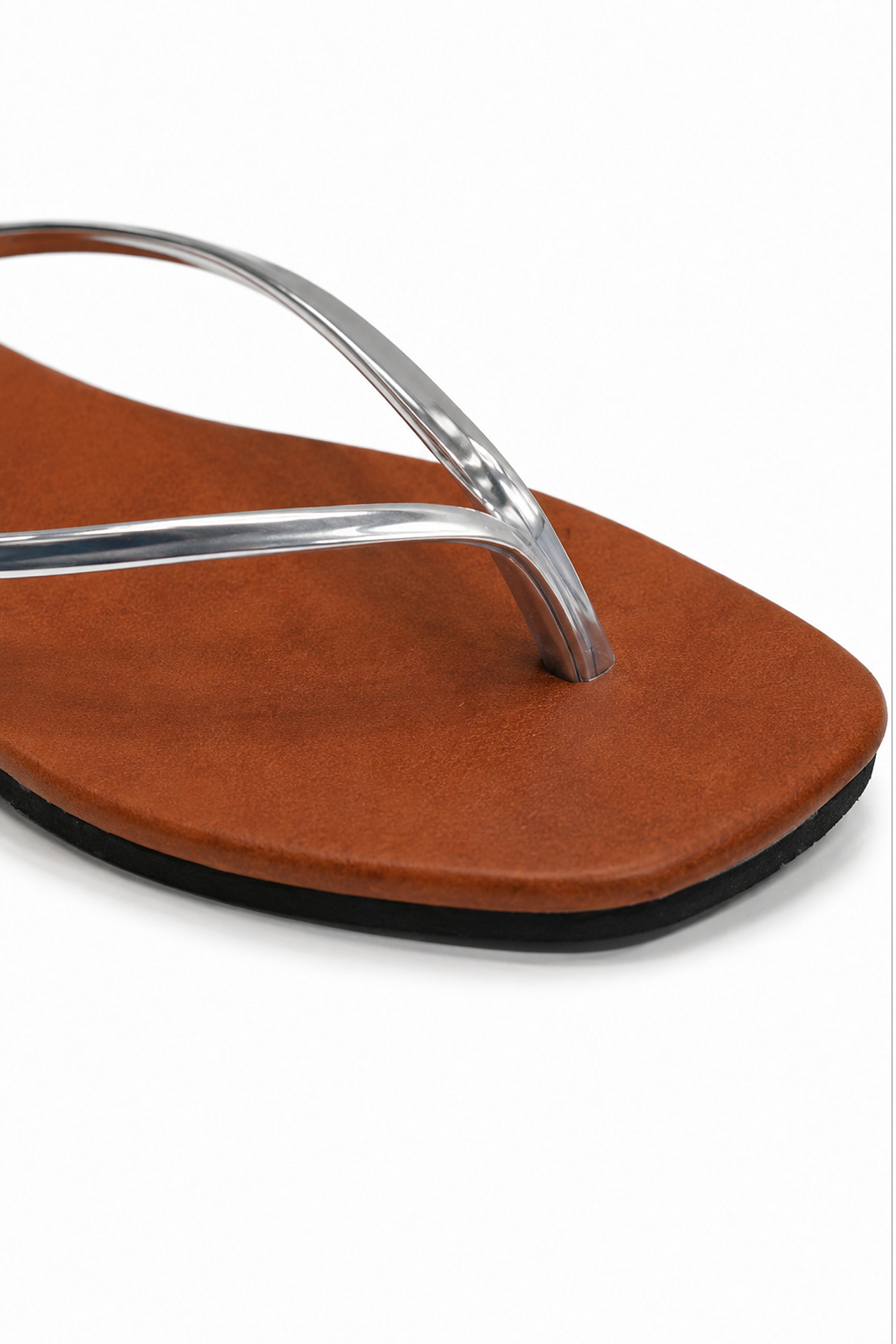 Women's Plain Sandals -Silver