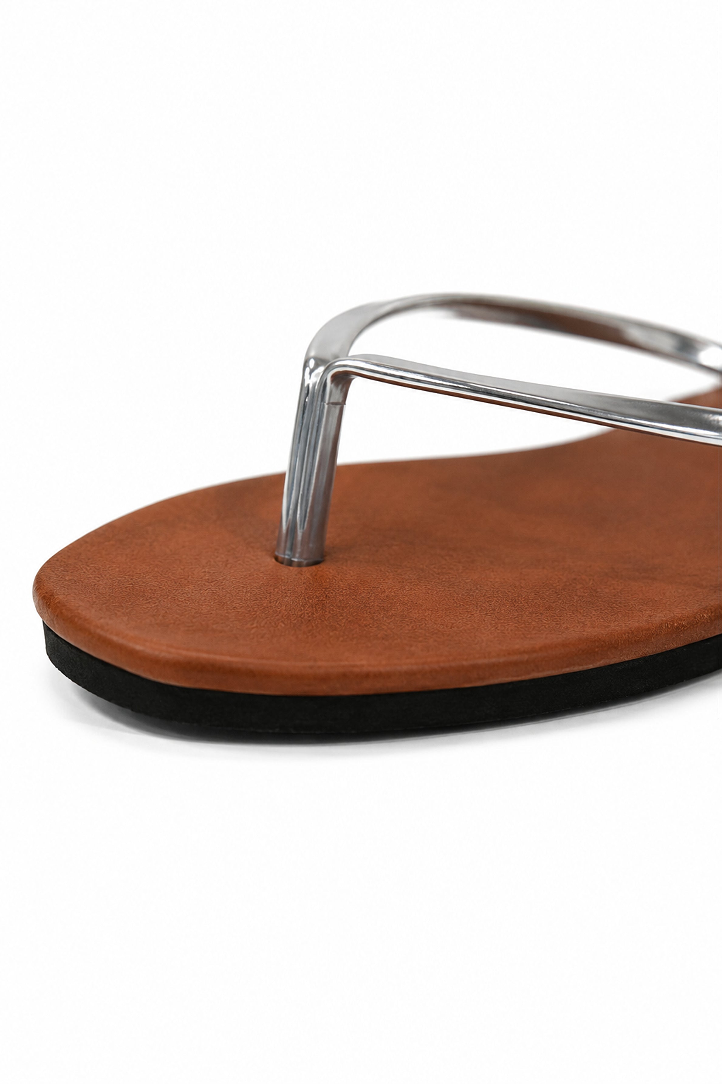 Women's Plain Sandals -Silver