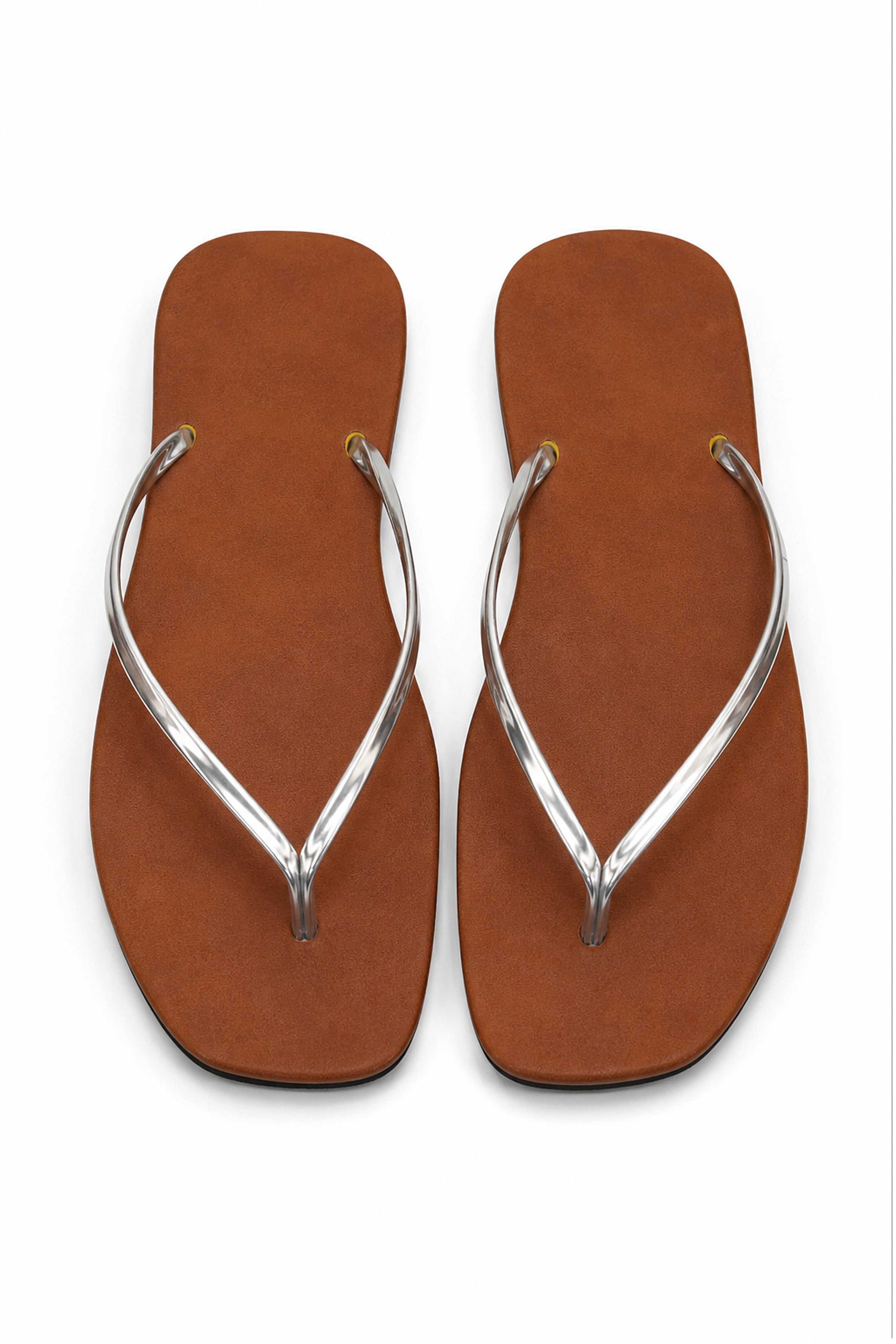 Women's Plain Sandals -Silver