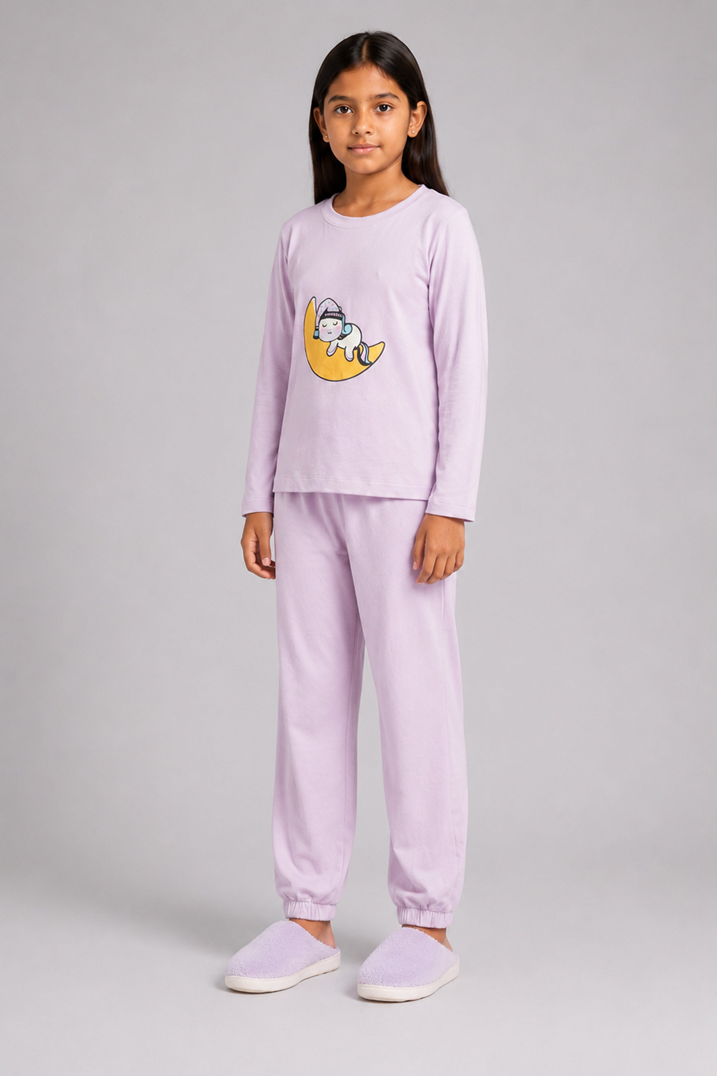 YAWN Kid's Pijama 2Pcs Set - Purple