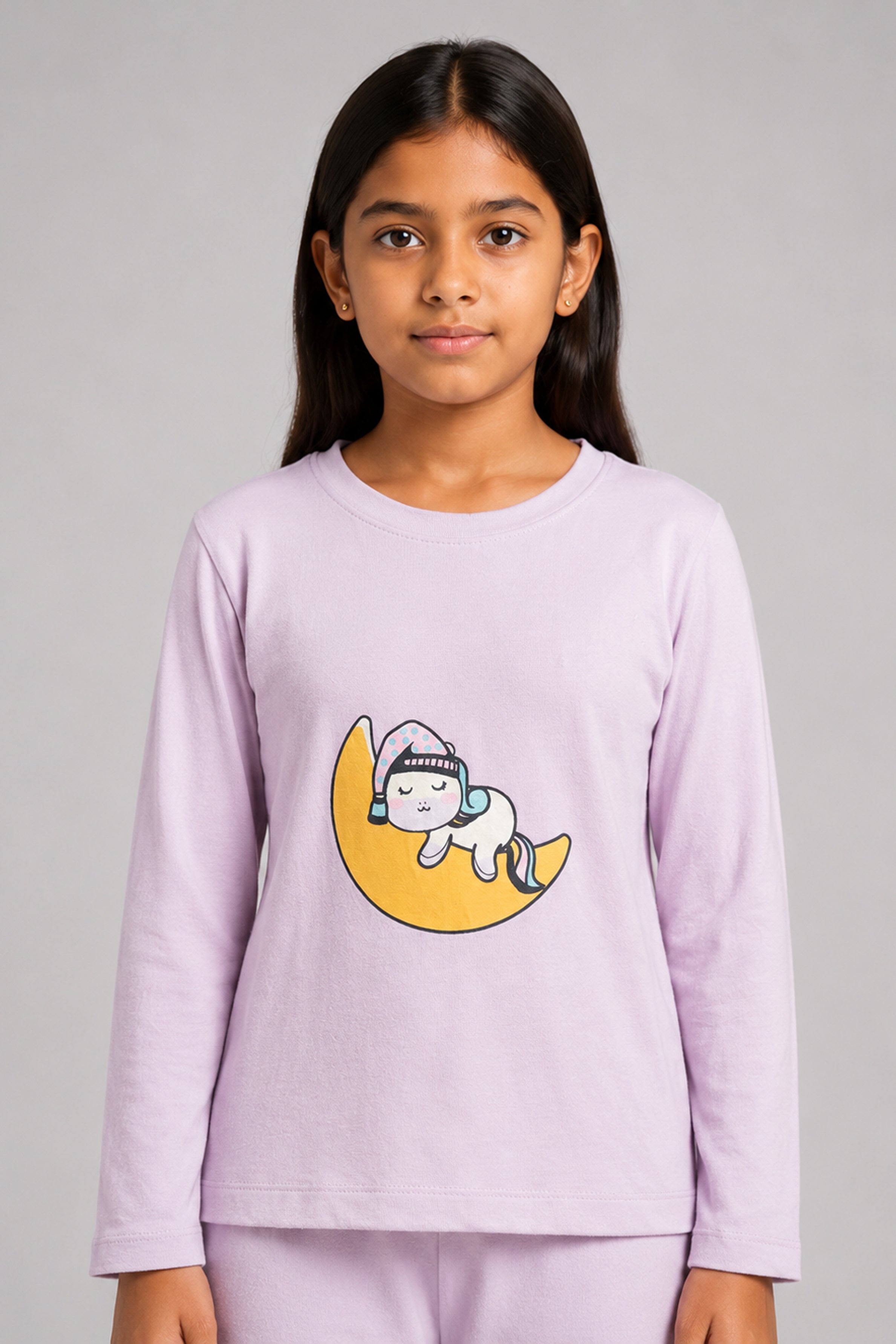 YAWN Kid's Pijama 2Pcs Set - Purple