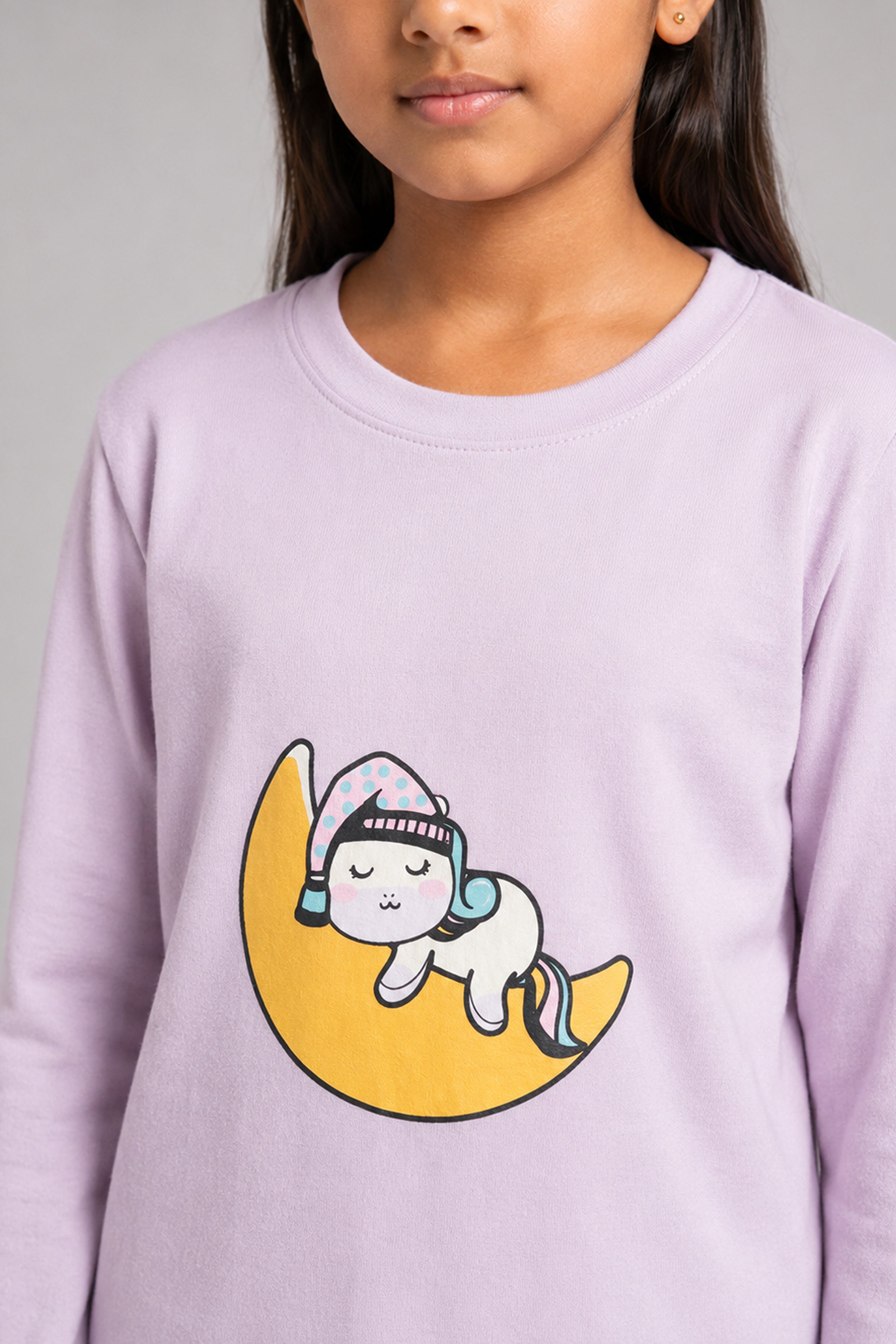 YAWN Kid's Pijama 2Pcs Set - Purple