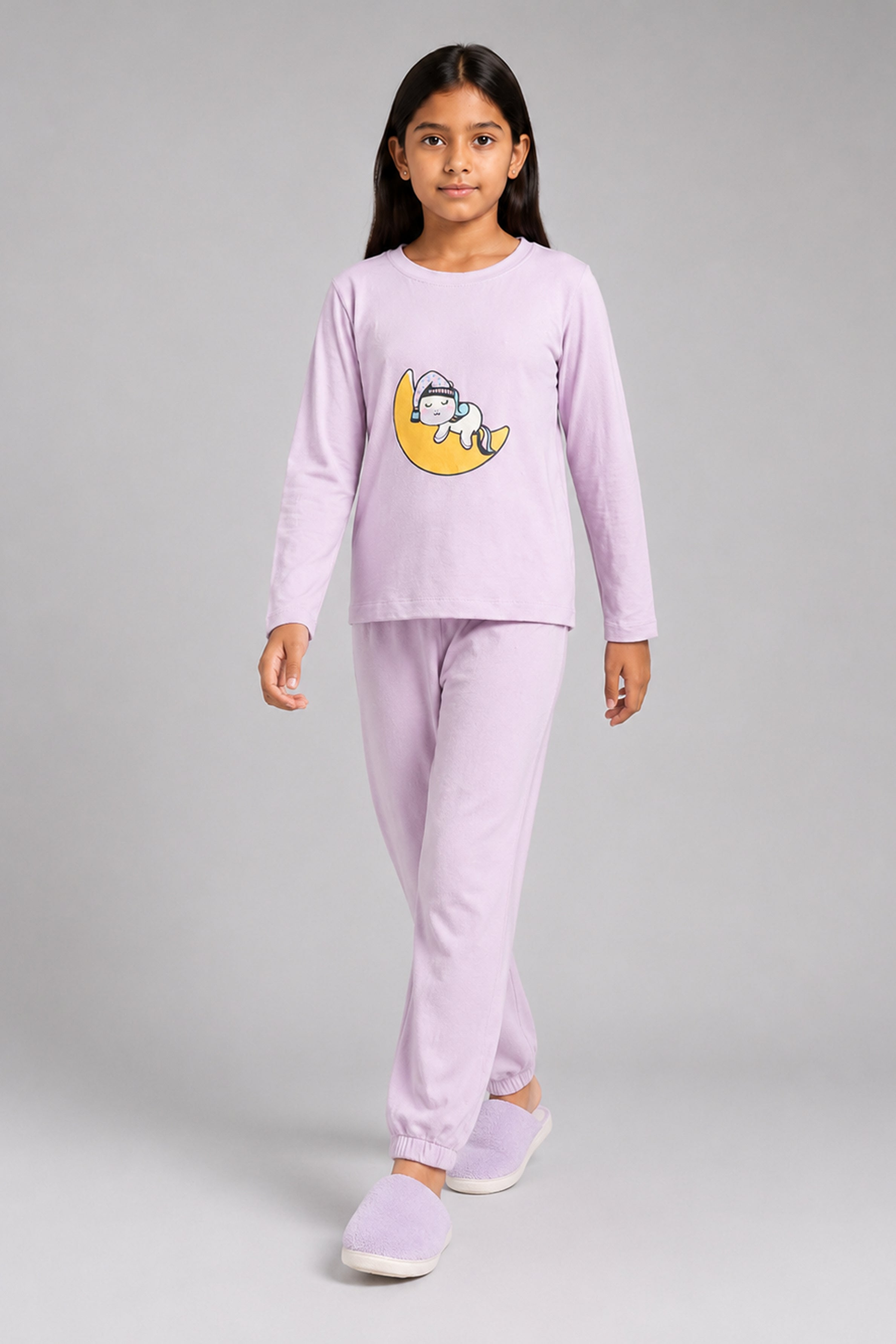 YAWN Kid's Pijama 2Pcs Set - Purple