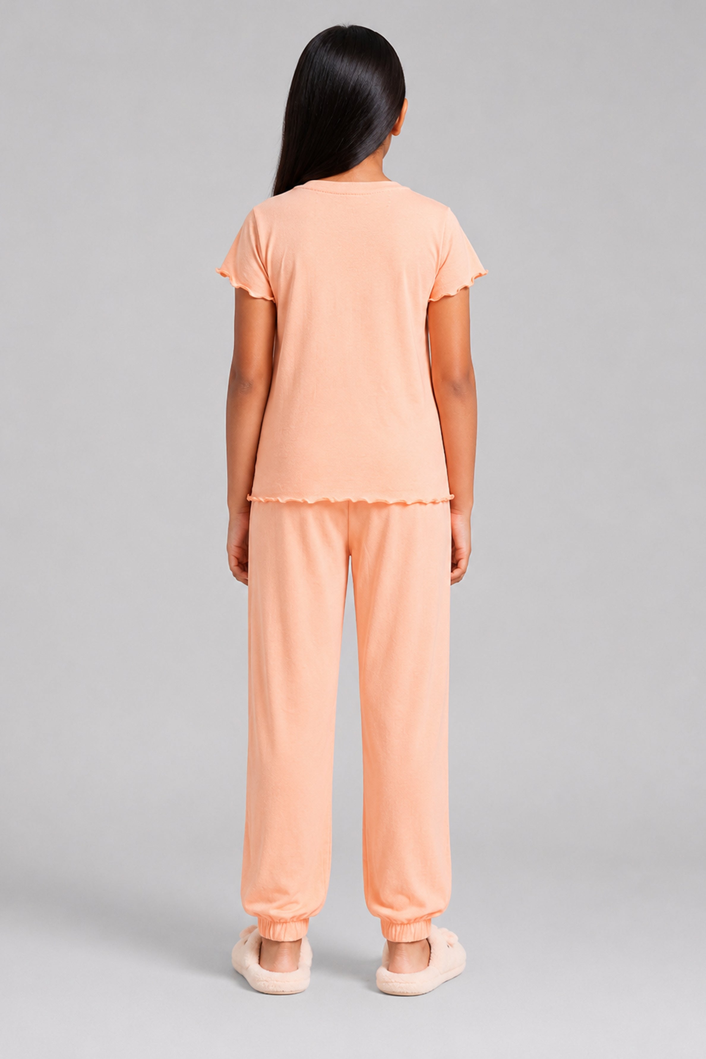 YAWN Kid's Pijama 2Pcs Set - Orange