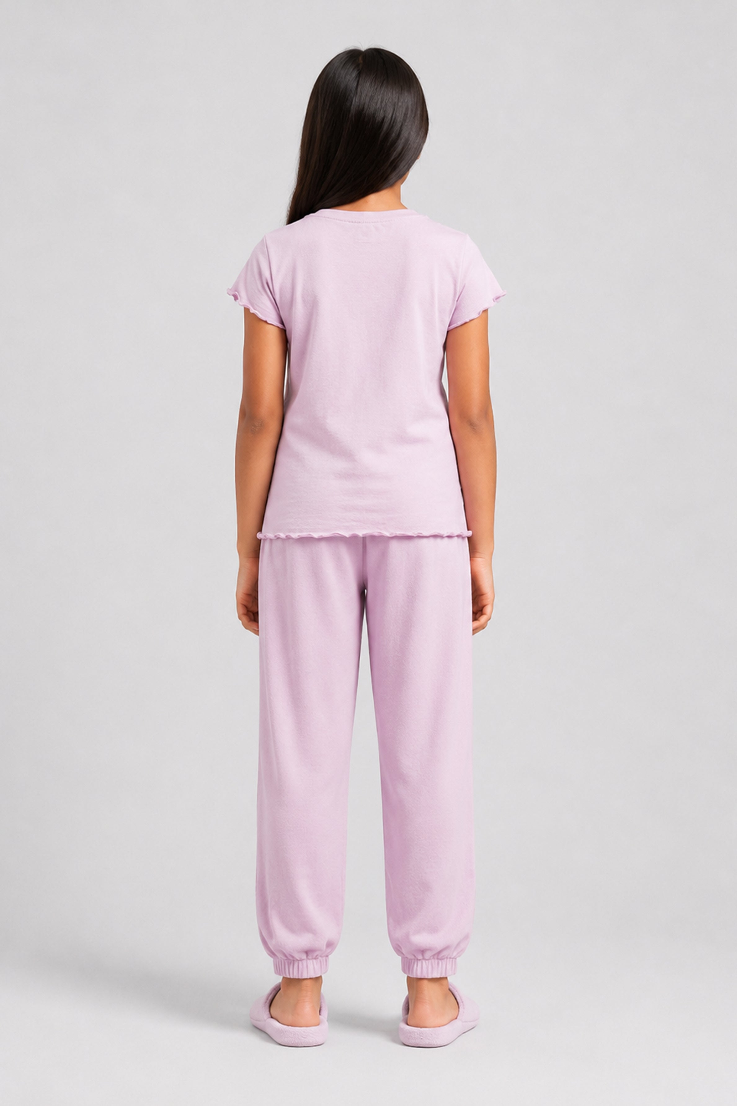 YAWN Kid's Pijama 2Pcs Set - Purple
