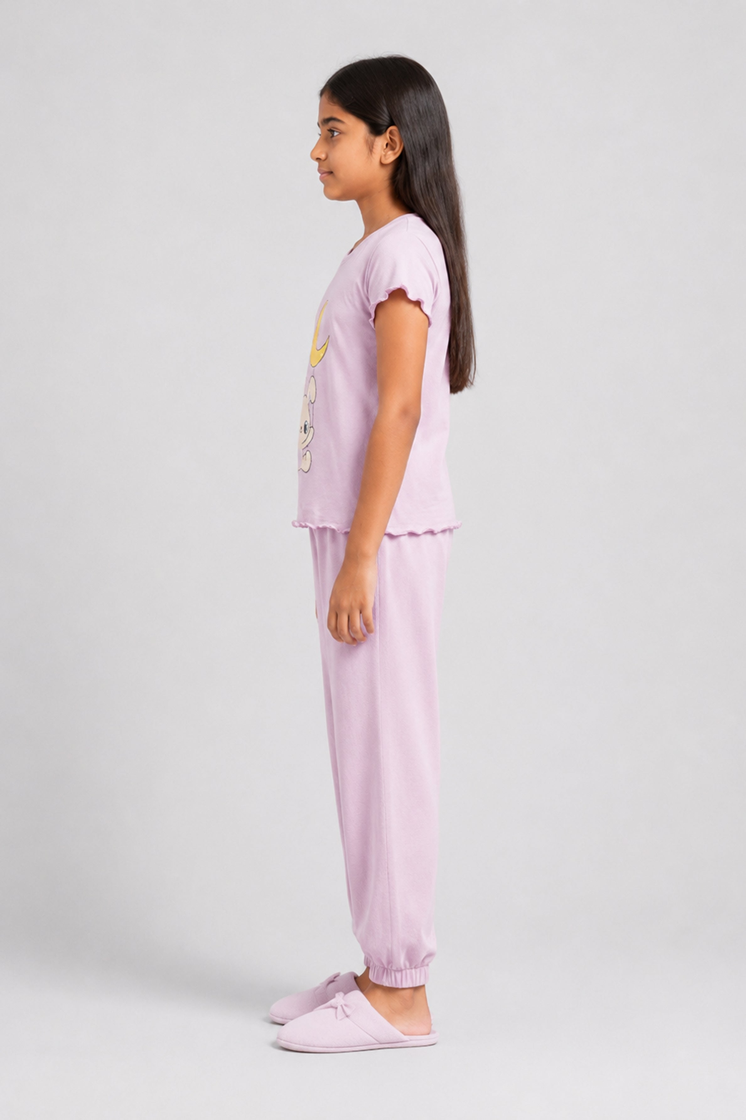 YAWN Kid's Pijama 2Pcs Set - Purple