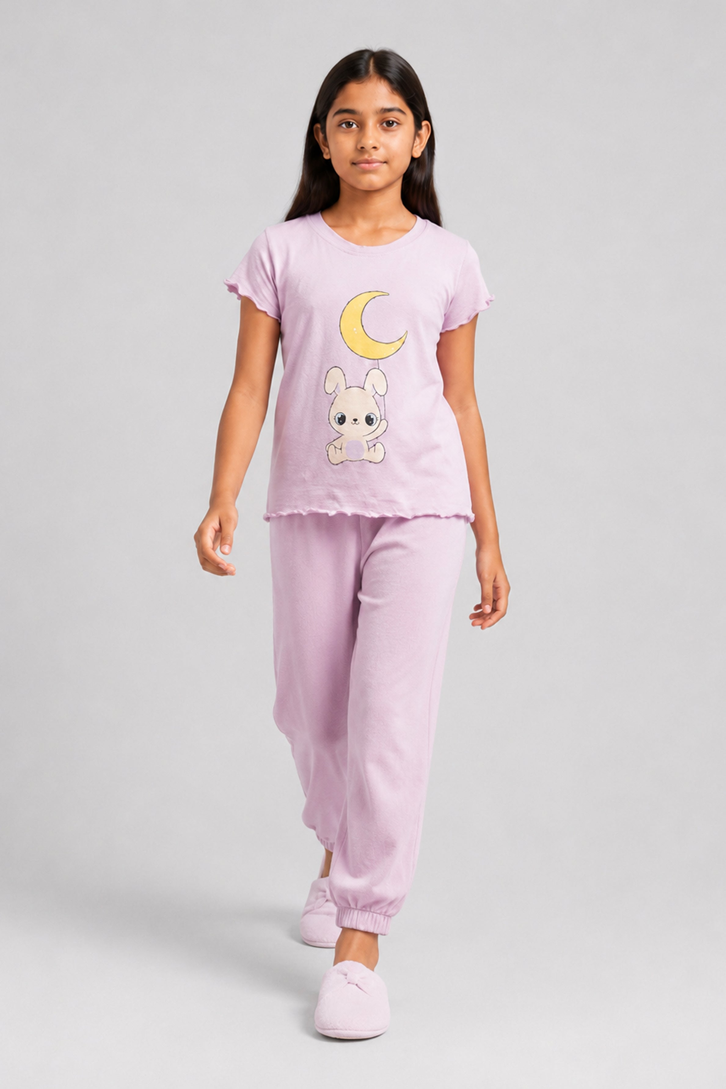 YAWN Kid's Pijama 2Pcs Set - Purple