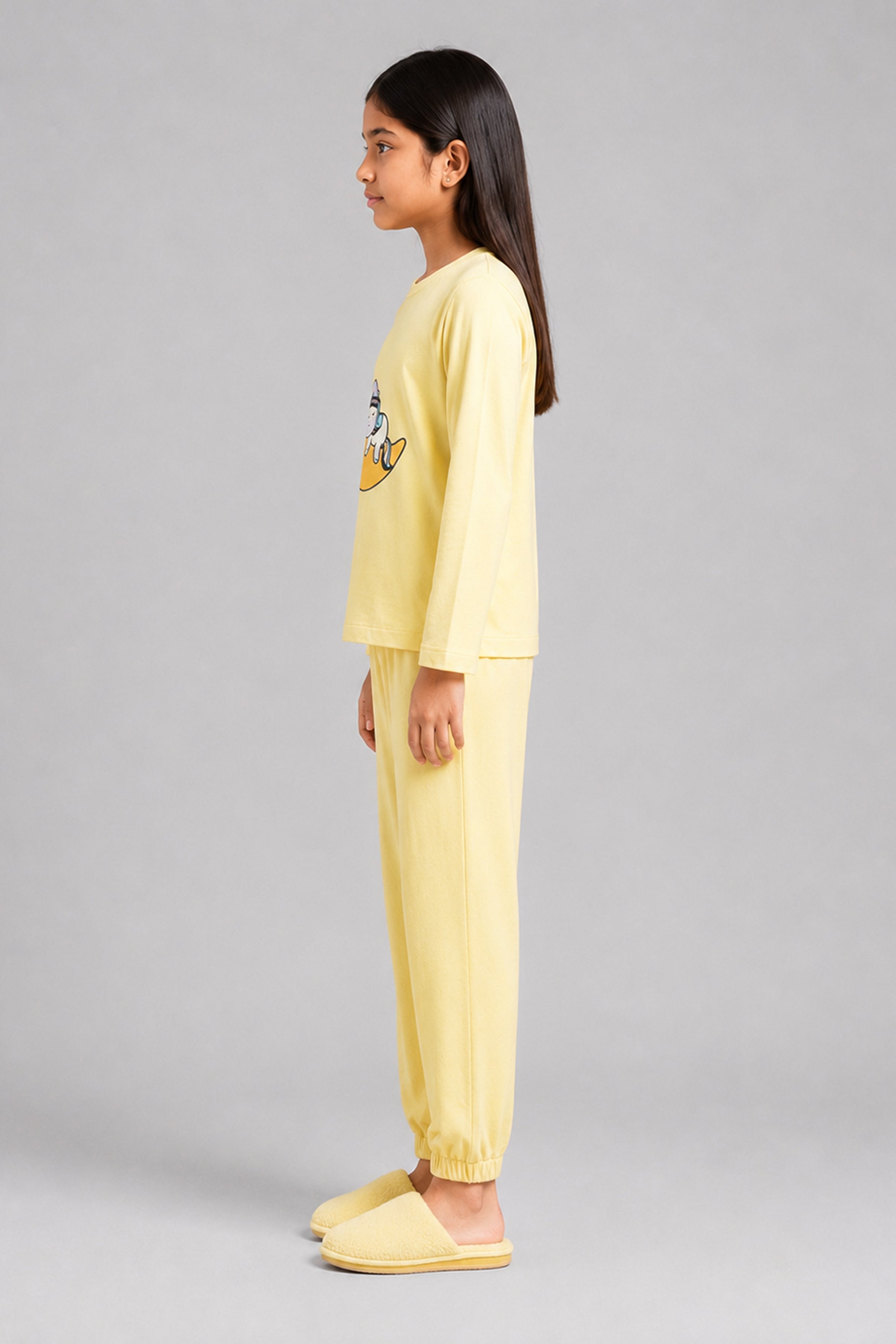 YAWN Kid's Pijama 2Pcs Set - Yellow